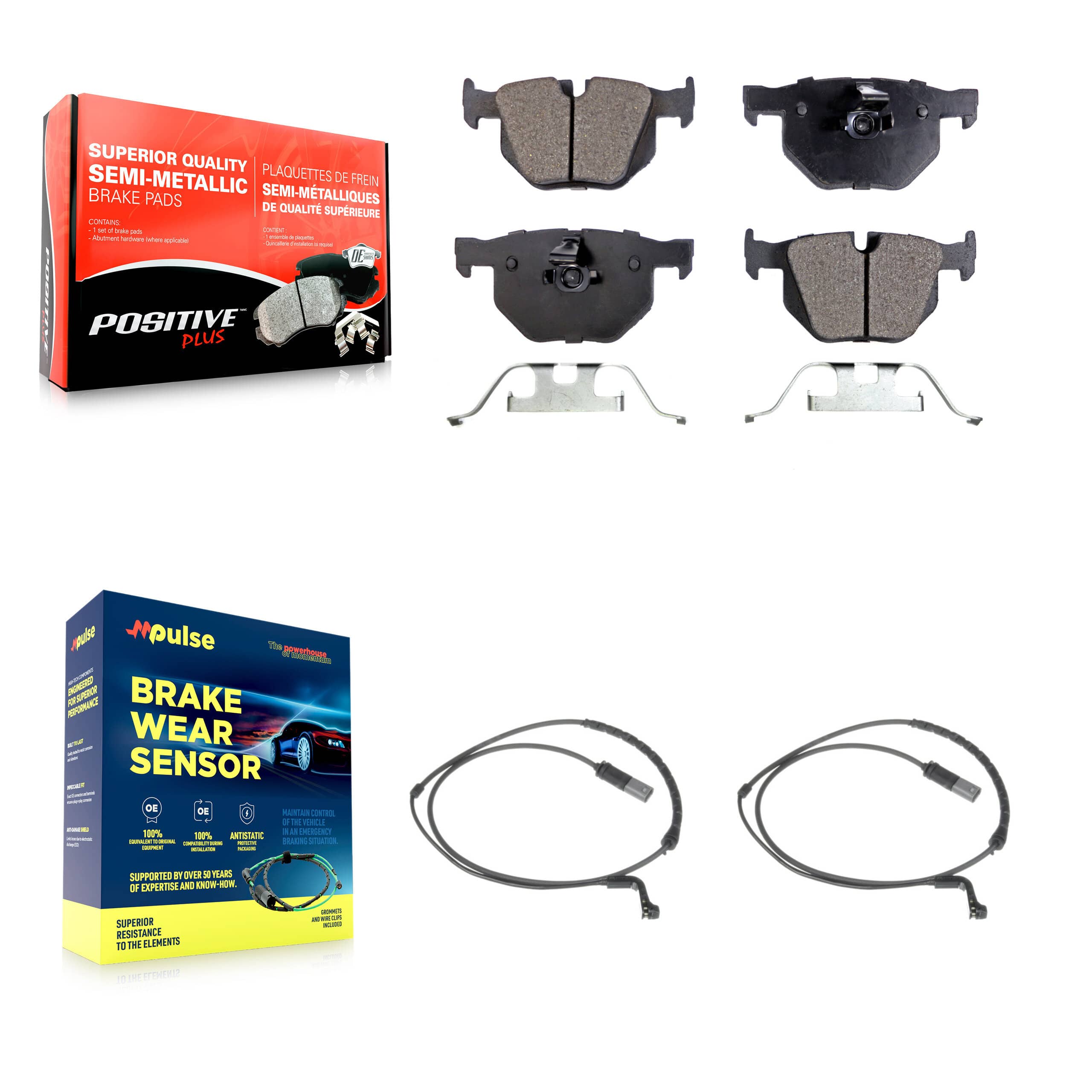Positive Plus - KPW-101216 - Rear Disc Brake Pad Kits