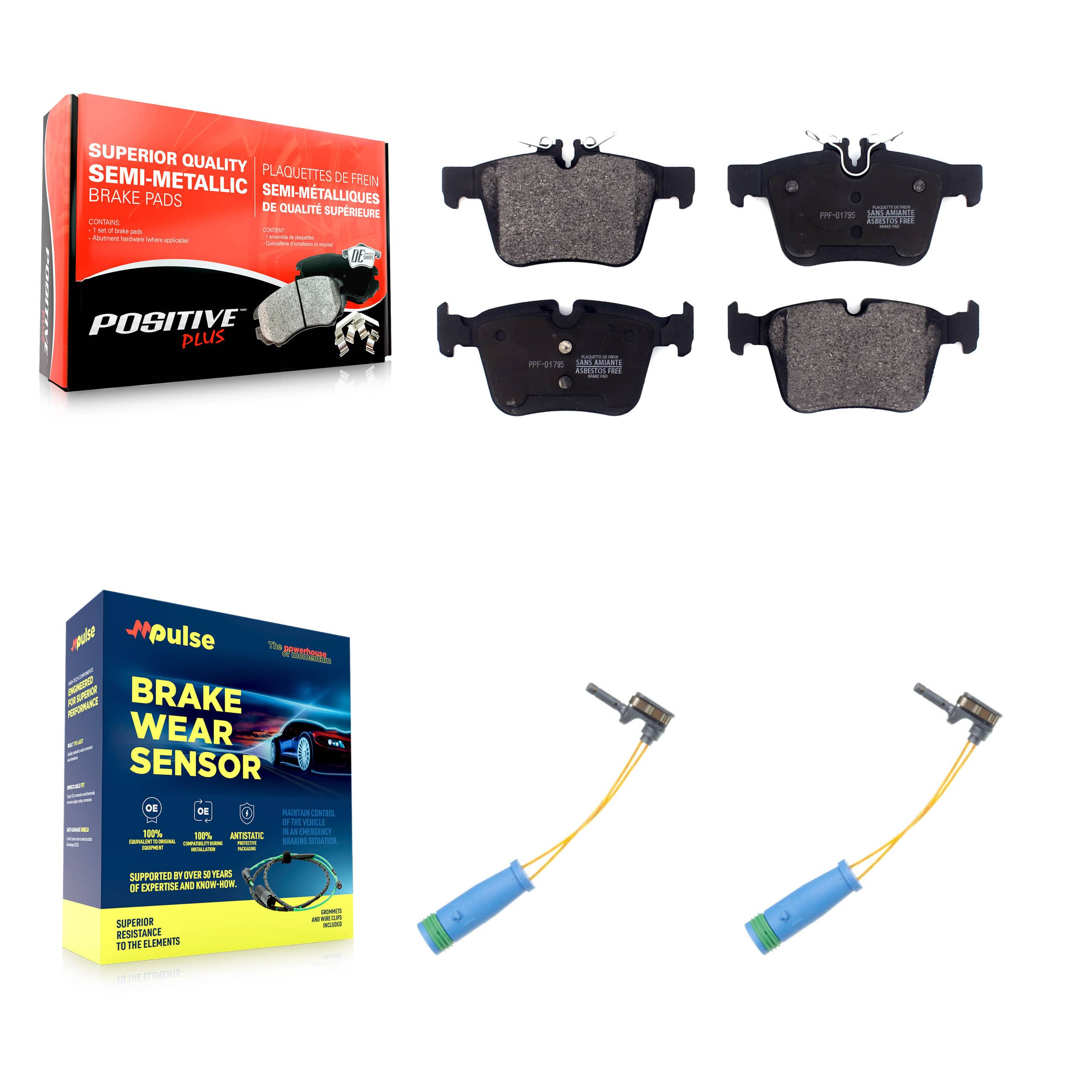 Positive Plus - KPW-101219 - Rear Disc Brake Pad Kits