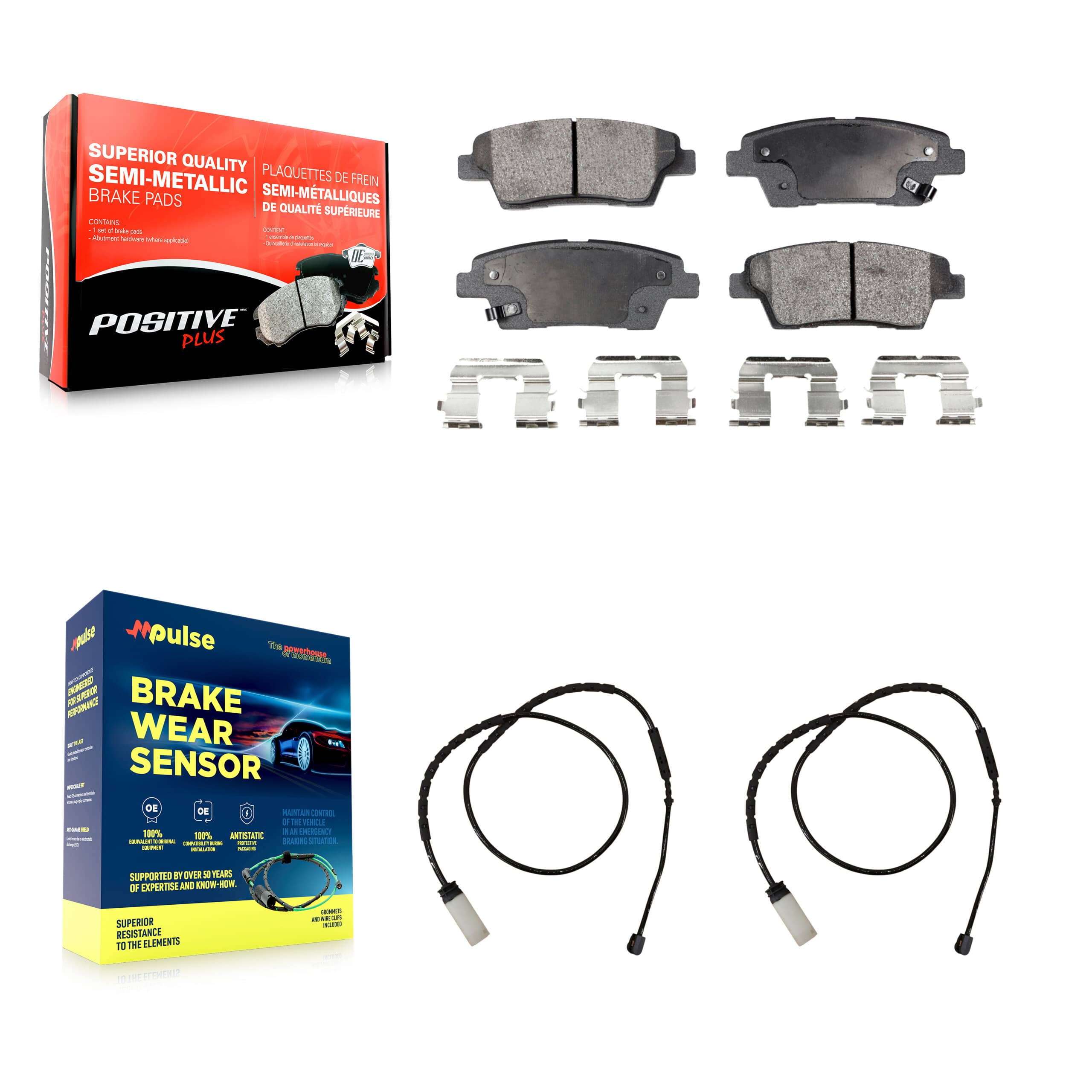 Positive Plus - KPW-101229 - Rear Disc Brake Pad Kits