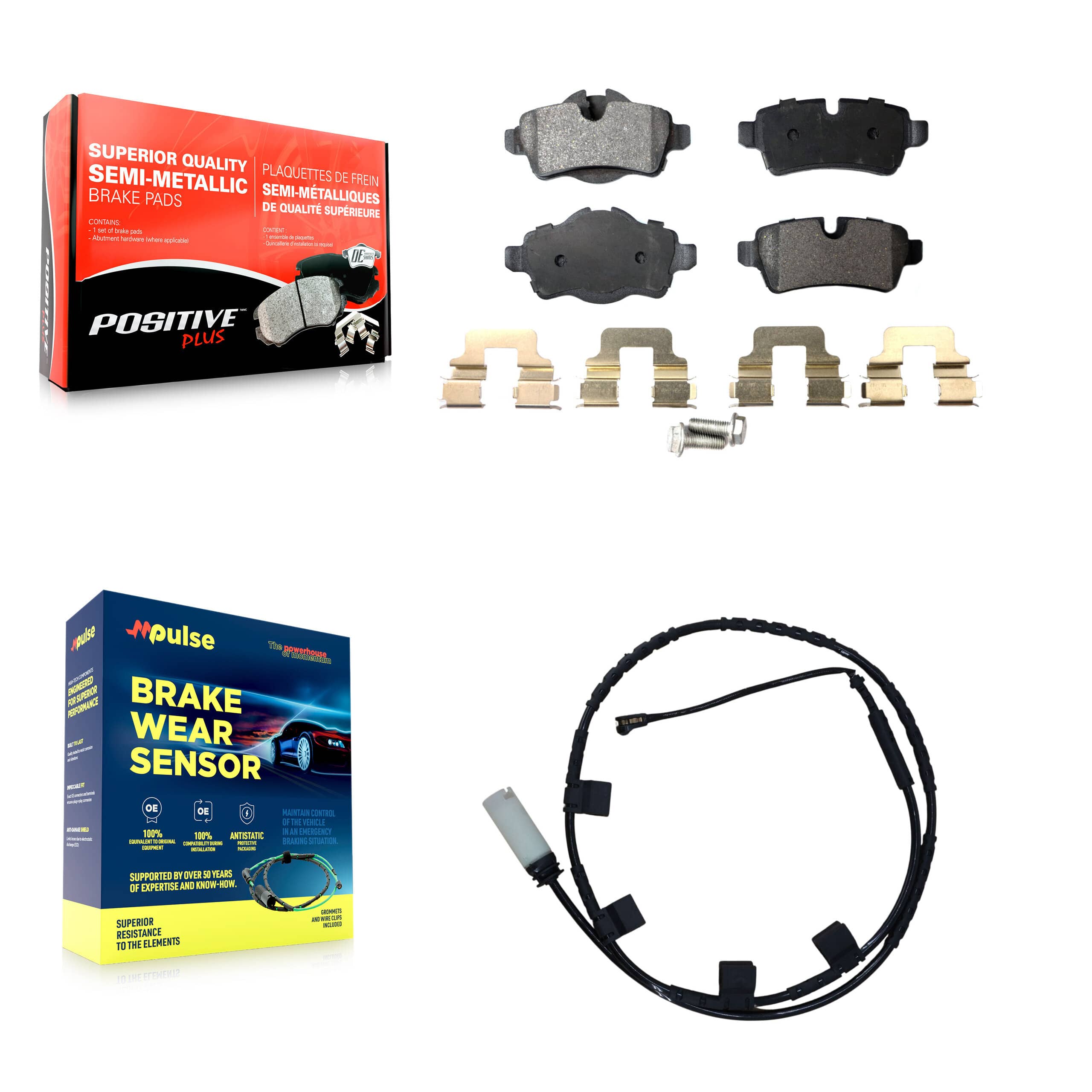 Positive Plus - KPW-101327 - Rear Disc Brake Pad Kits