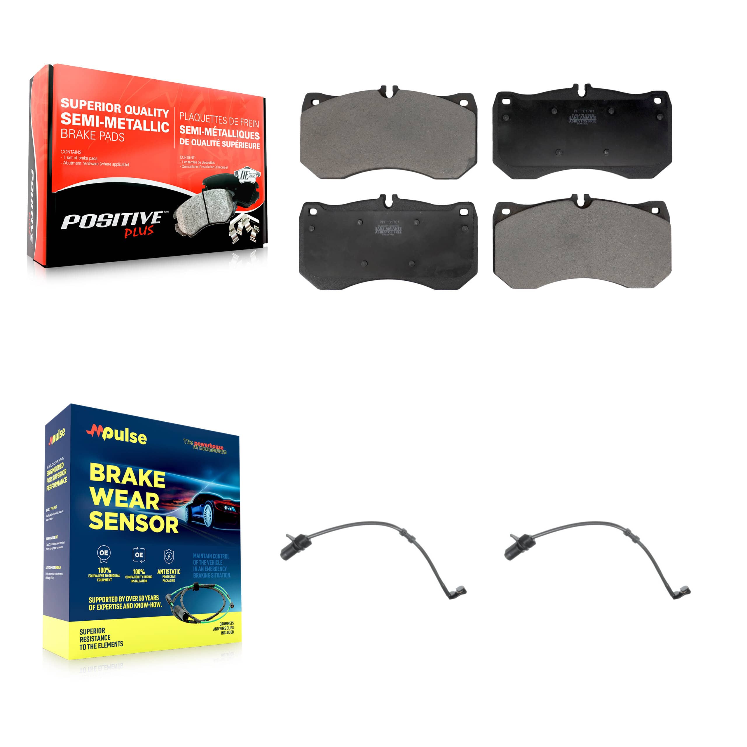 Positive Plus - KPW-101395 - Front Disc Brake Pad Kits