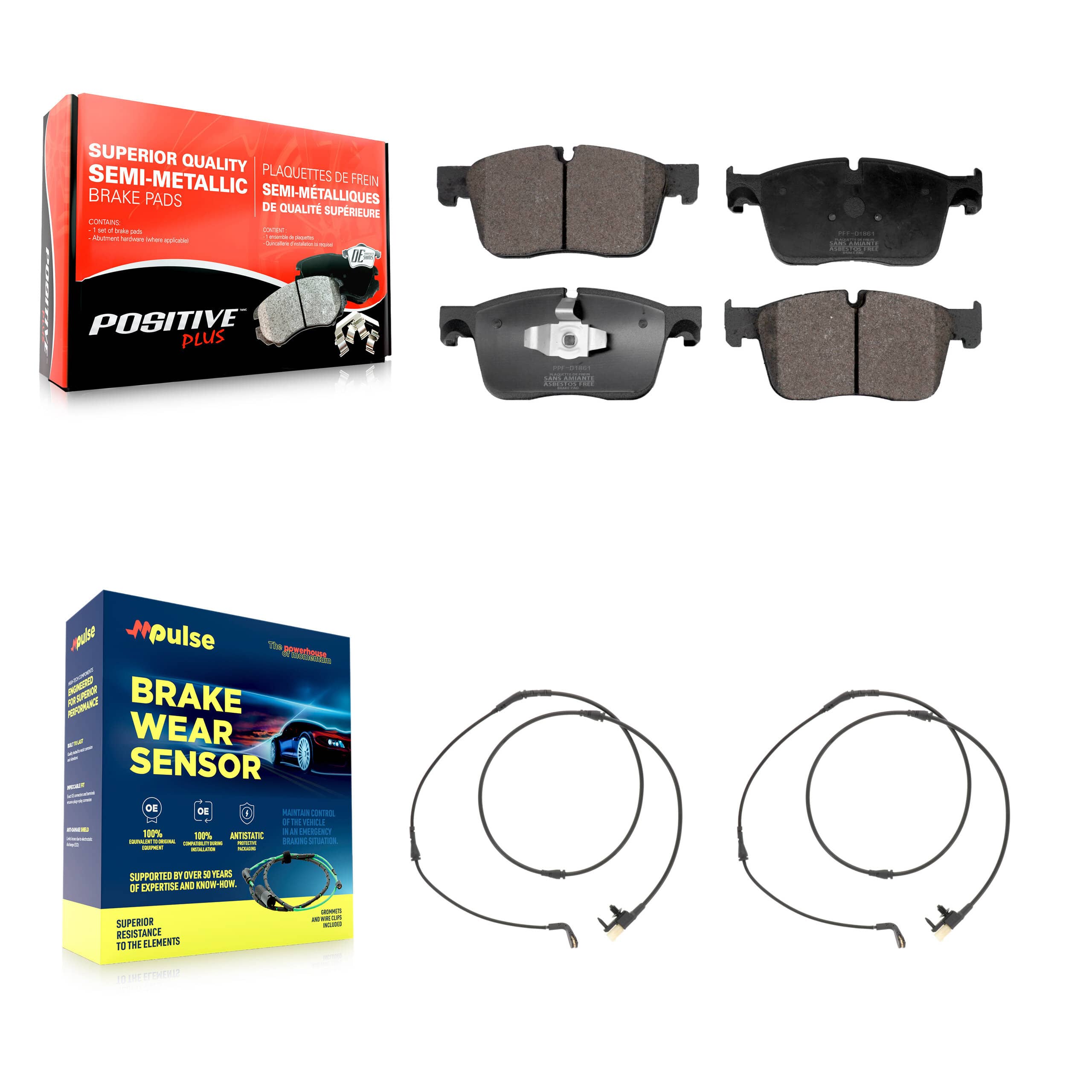 Positive Plus - KPW-101401 - Front Disc Brake Pad Kits