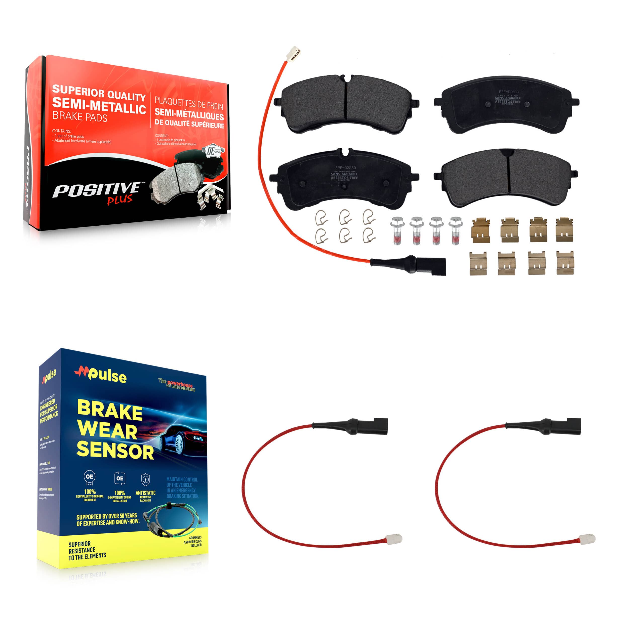 Positive Plus - KPW-101421 - Rear Disc Brake Pad Kits
