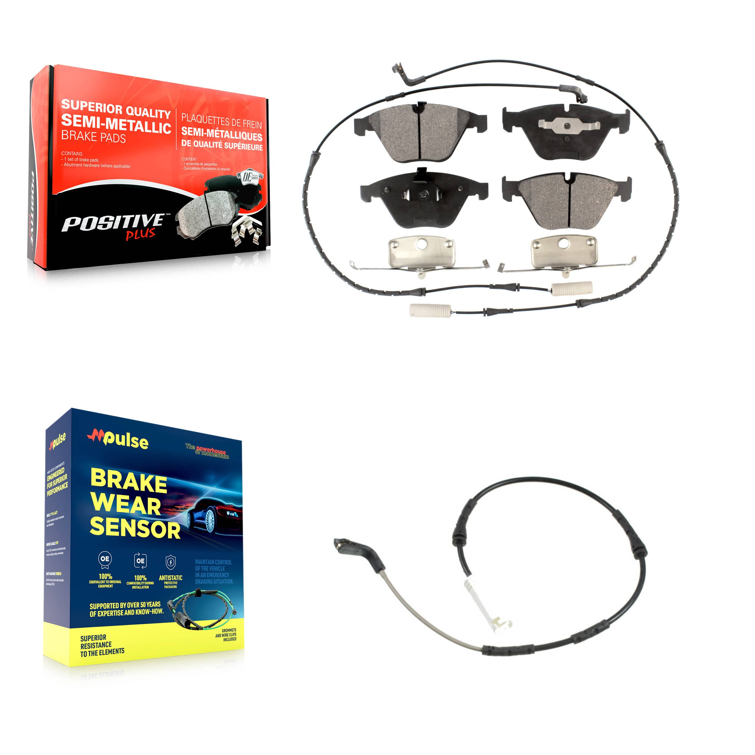 Positive Plus - KPW-101562 - Front Disc Brake Pad Kits