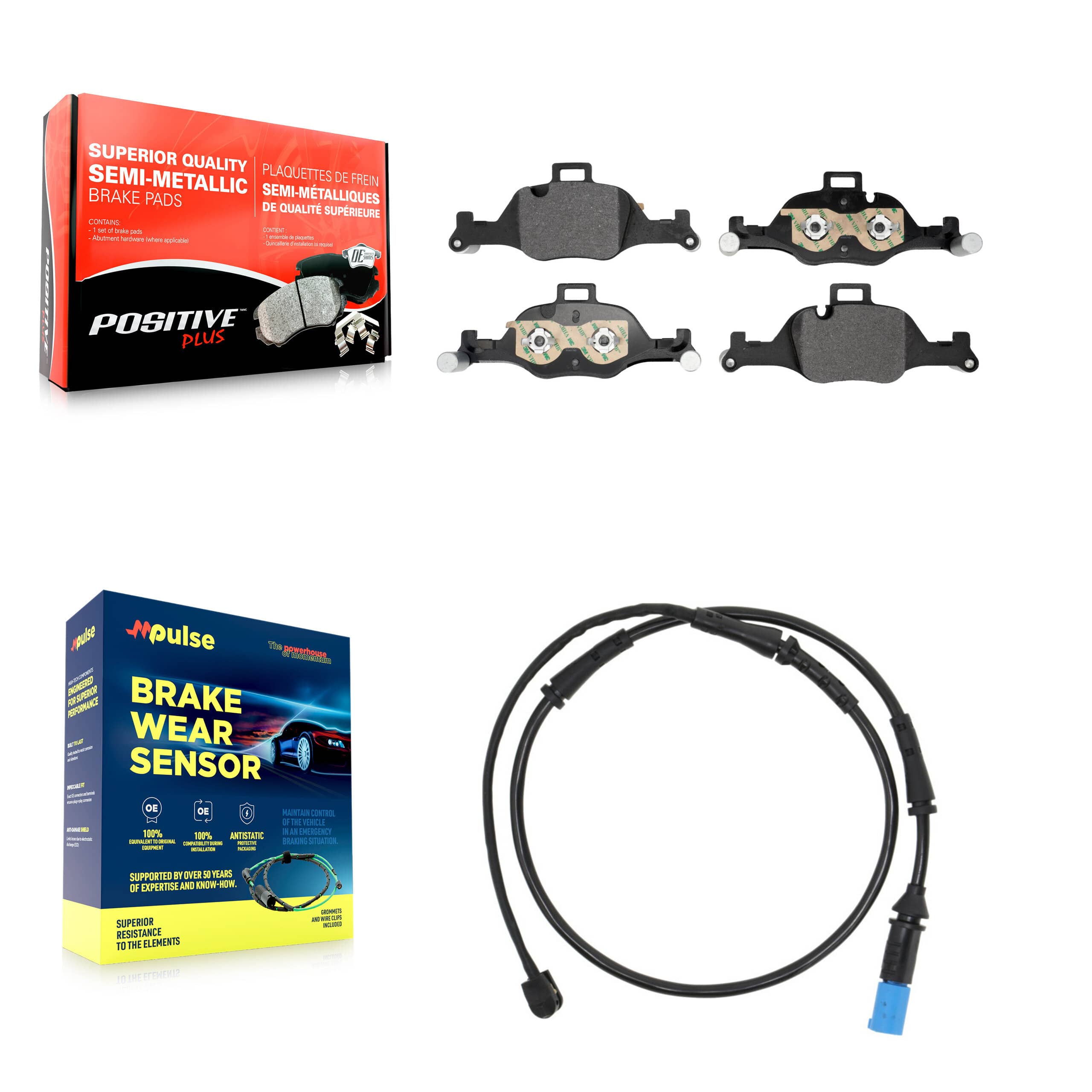 Positive Plus - KPW-101563 - Front Disc Brake Pad Kits