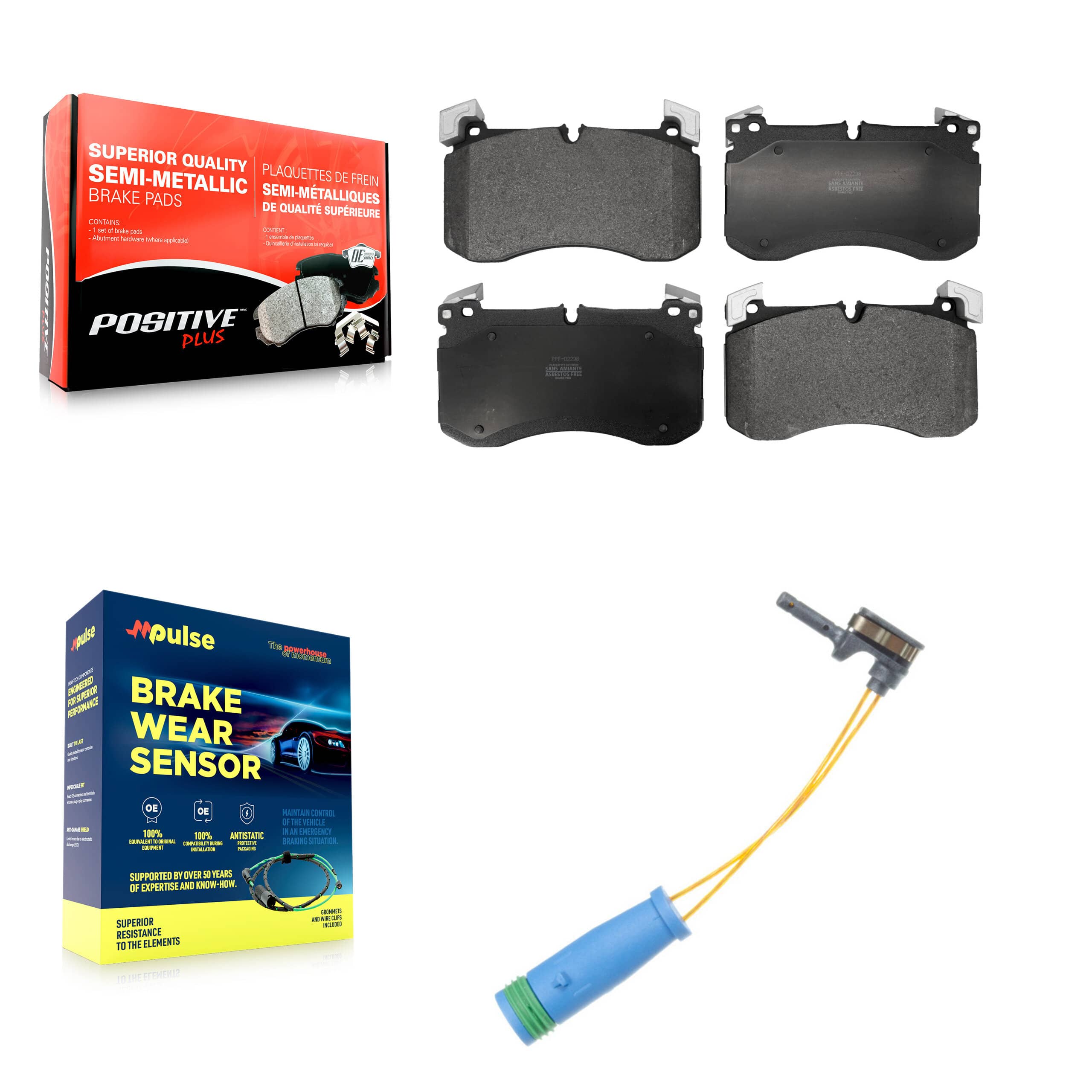 Positive Plus - KPW-101574 - Front Disc Brake Pad Kits