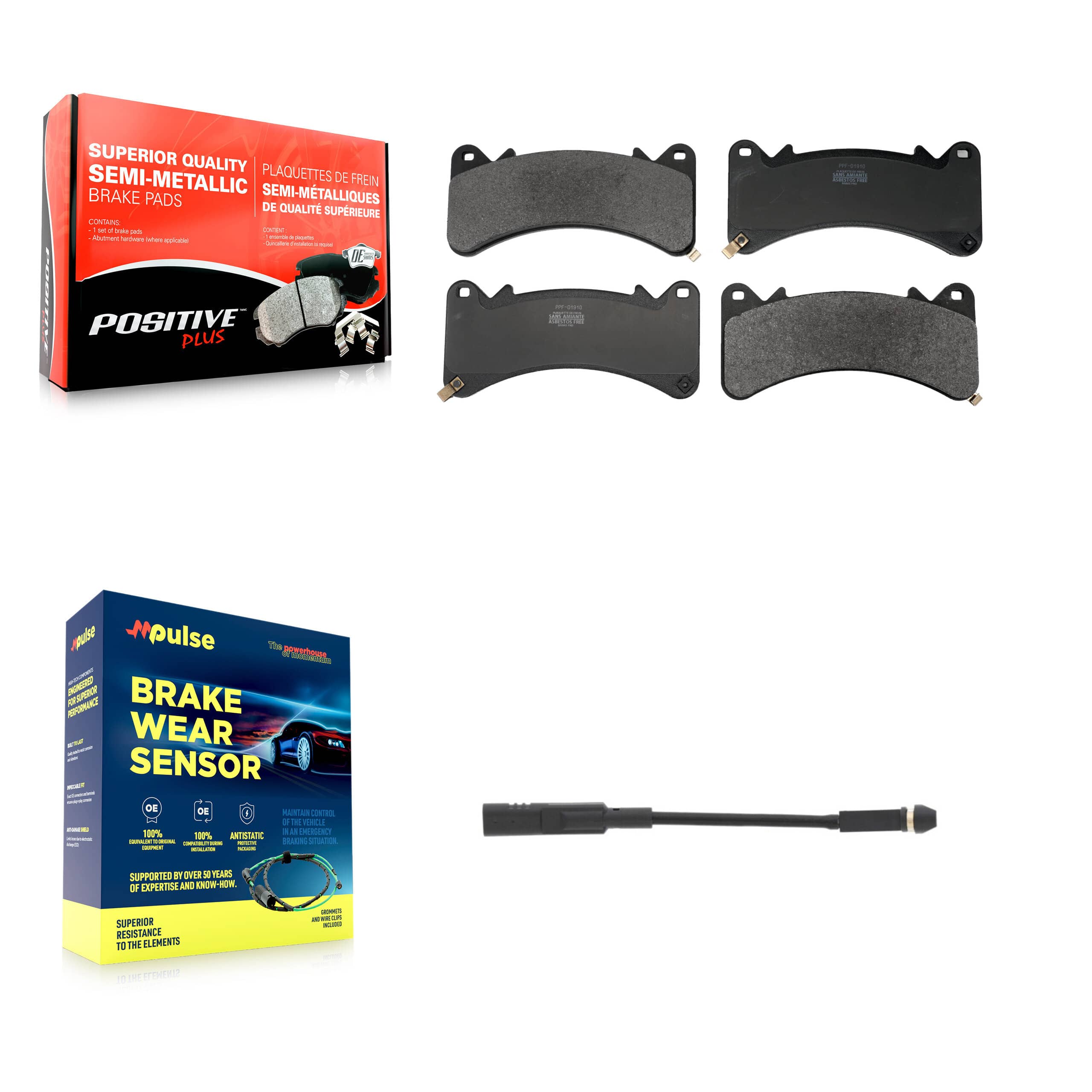 Positive Plus - KPW-101575 - Front Disc Brake Pad Kits