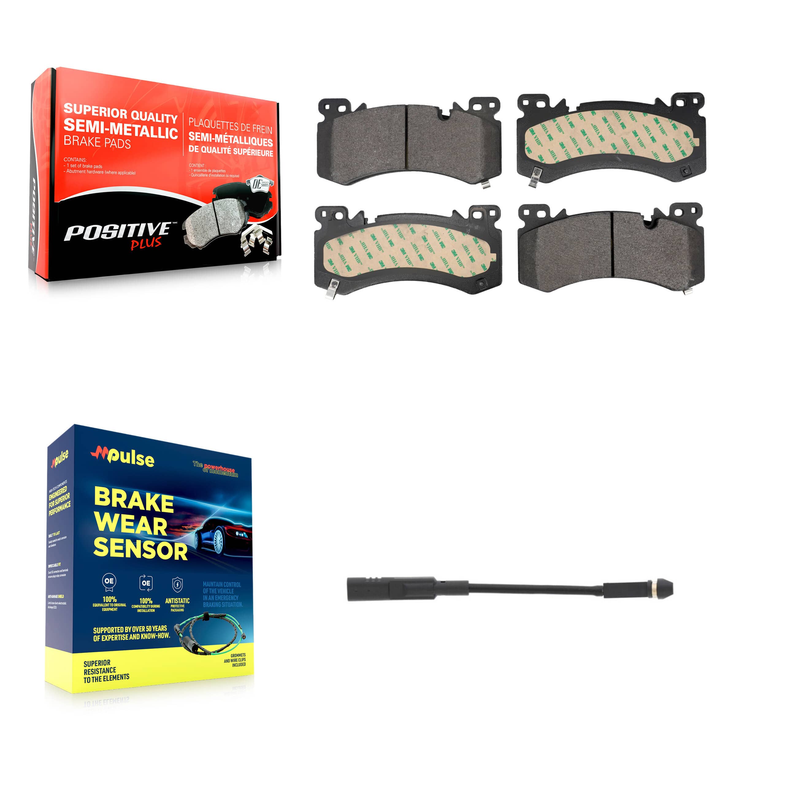 Positive Plus - KPW-101576 - Front Disc Brake Pad Kits
