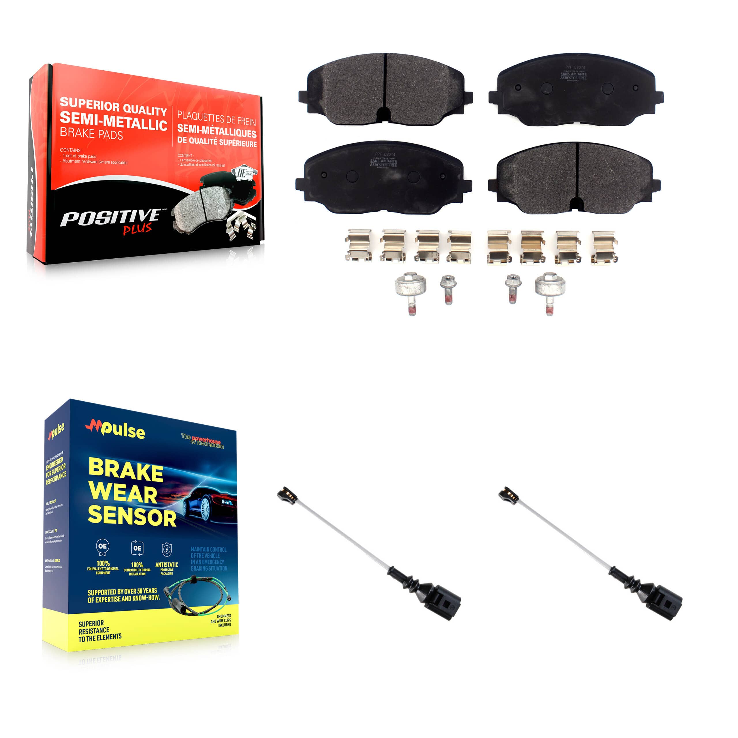 Positive Plus - KPW-101584 - Front Disc Brake Pad Kits