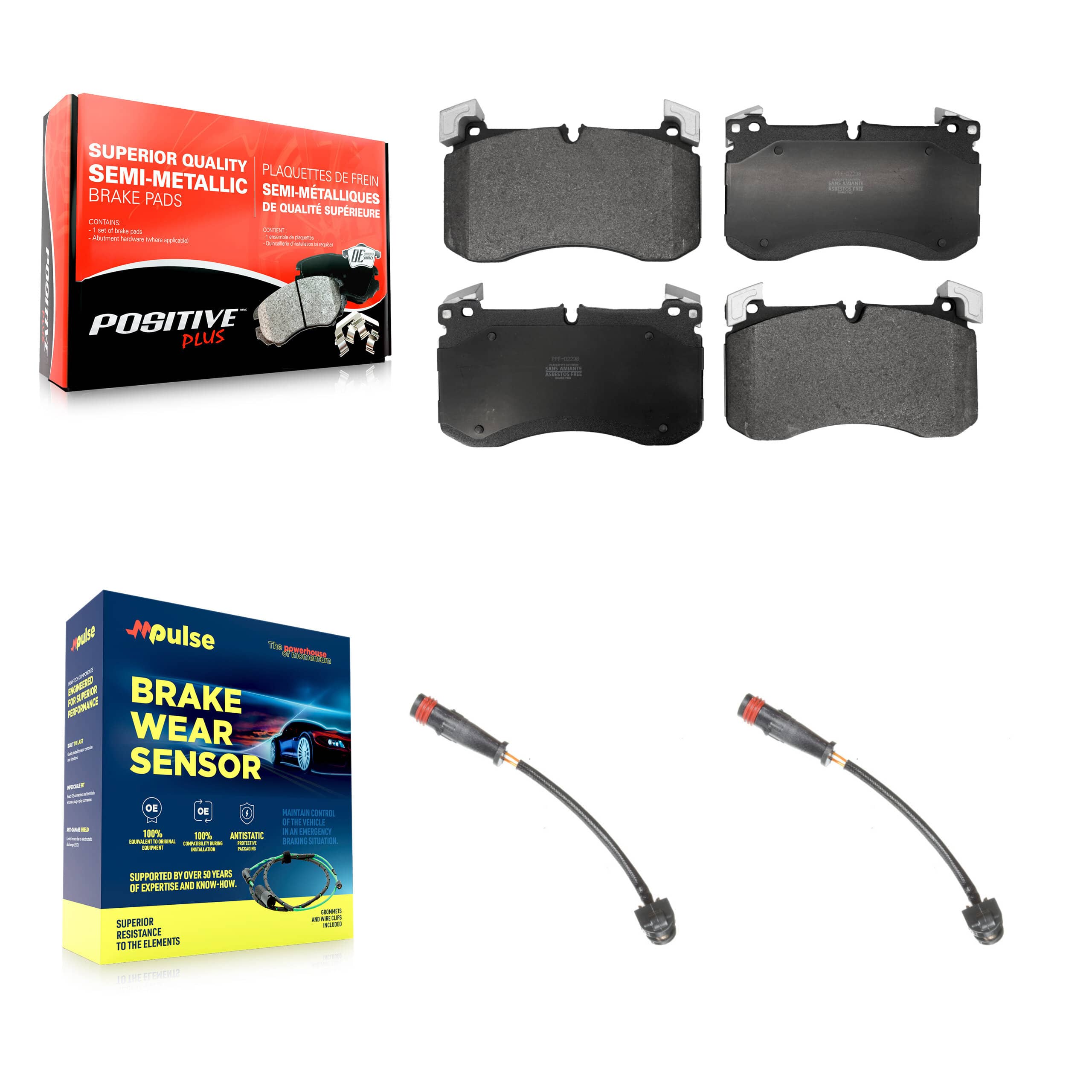 Positive Plus - KPW-101587 - Front Disc Brake Pad Kits