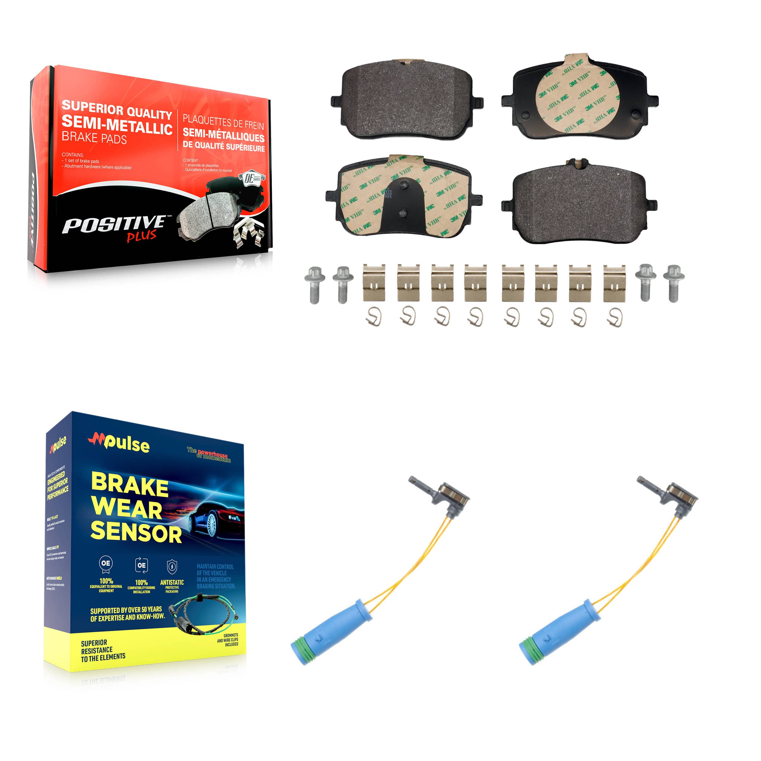 Positive Plus - KPW-101591 - Front Disc Brake Pad Kits