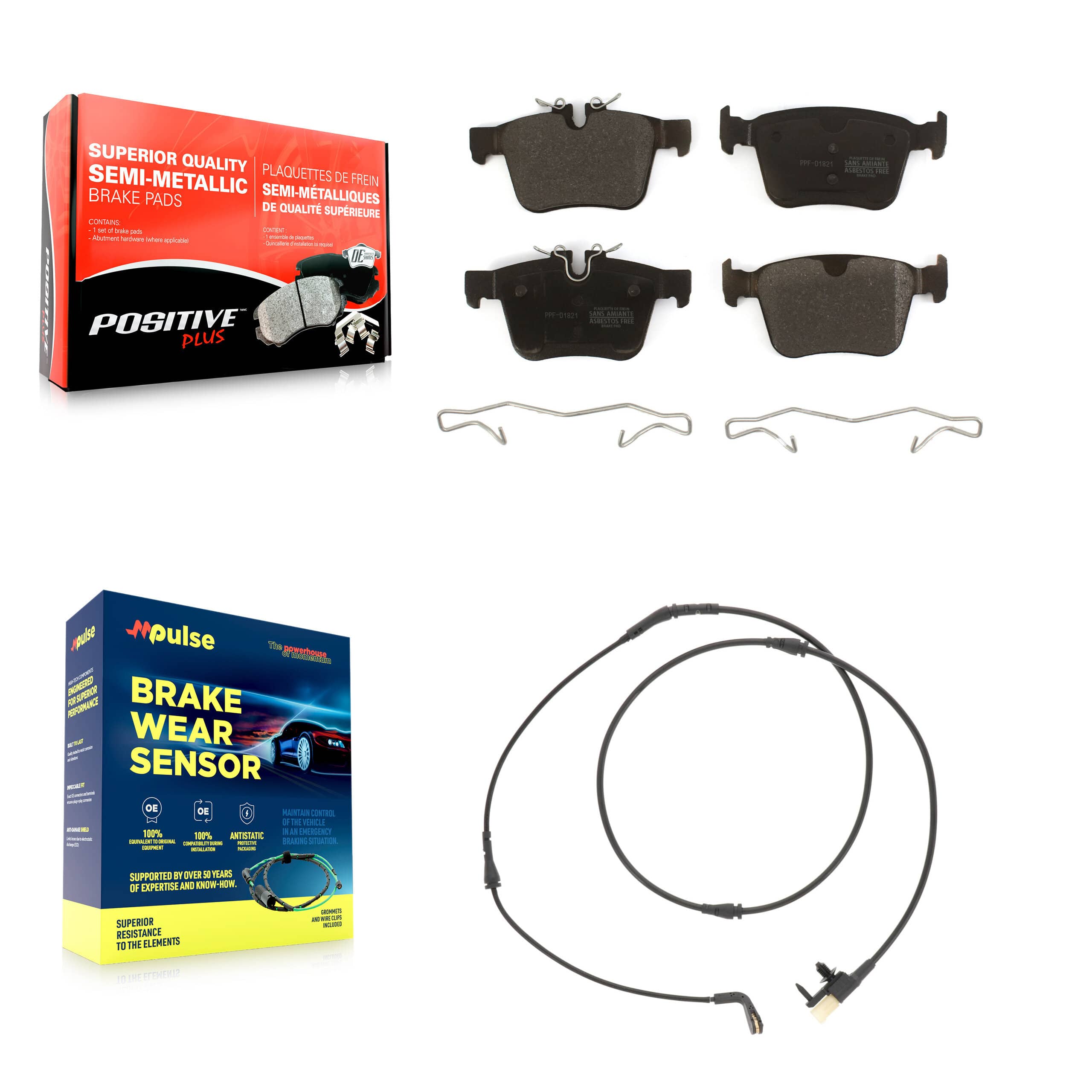 Positive Plus - KPW-101598 - Rear Disc Brake Pad Kits
