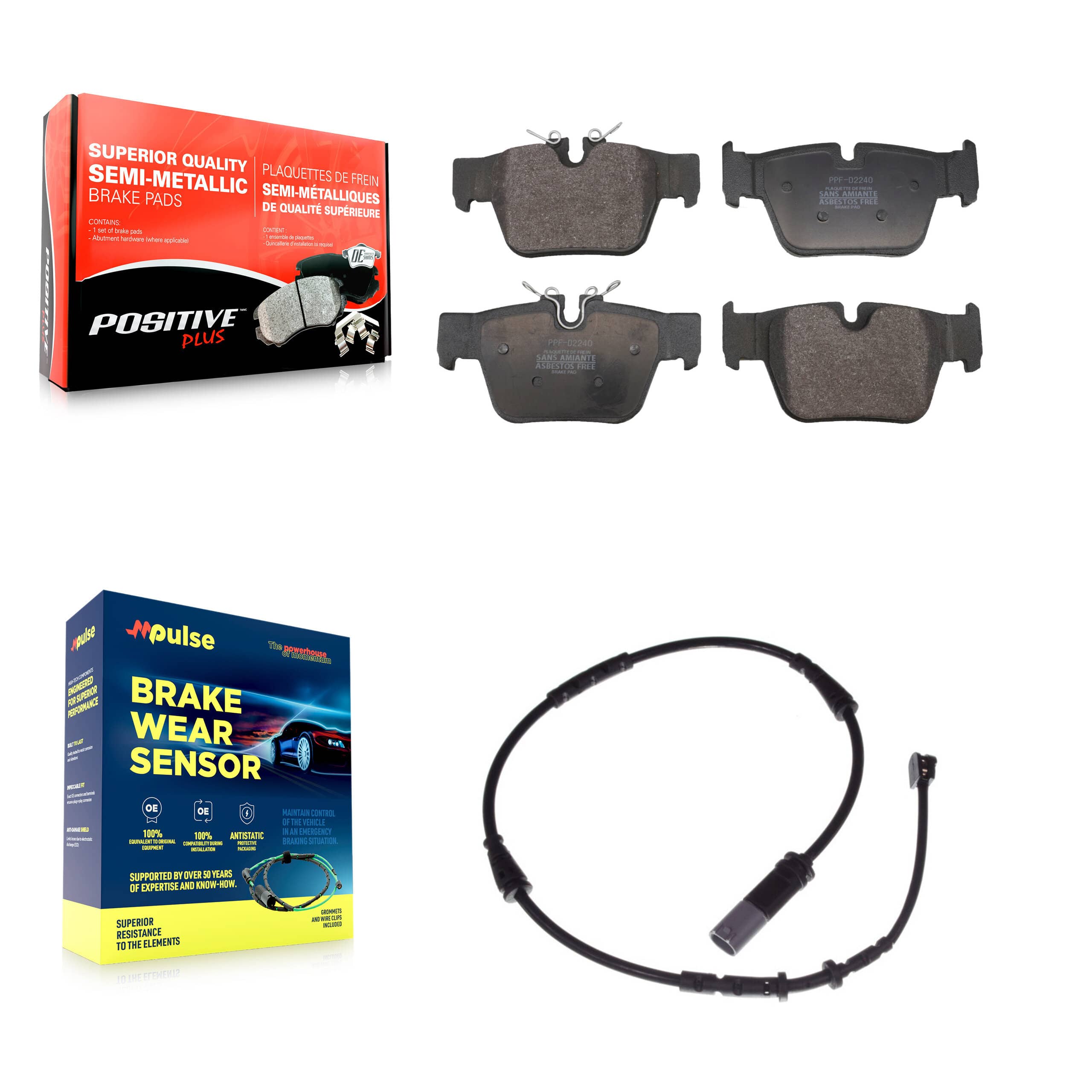 Positive Plus - KPW-101614 - Rear Disc Brake Pad Kits