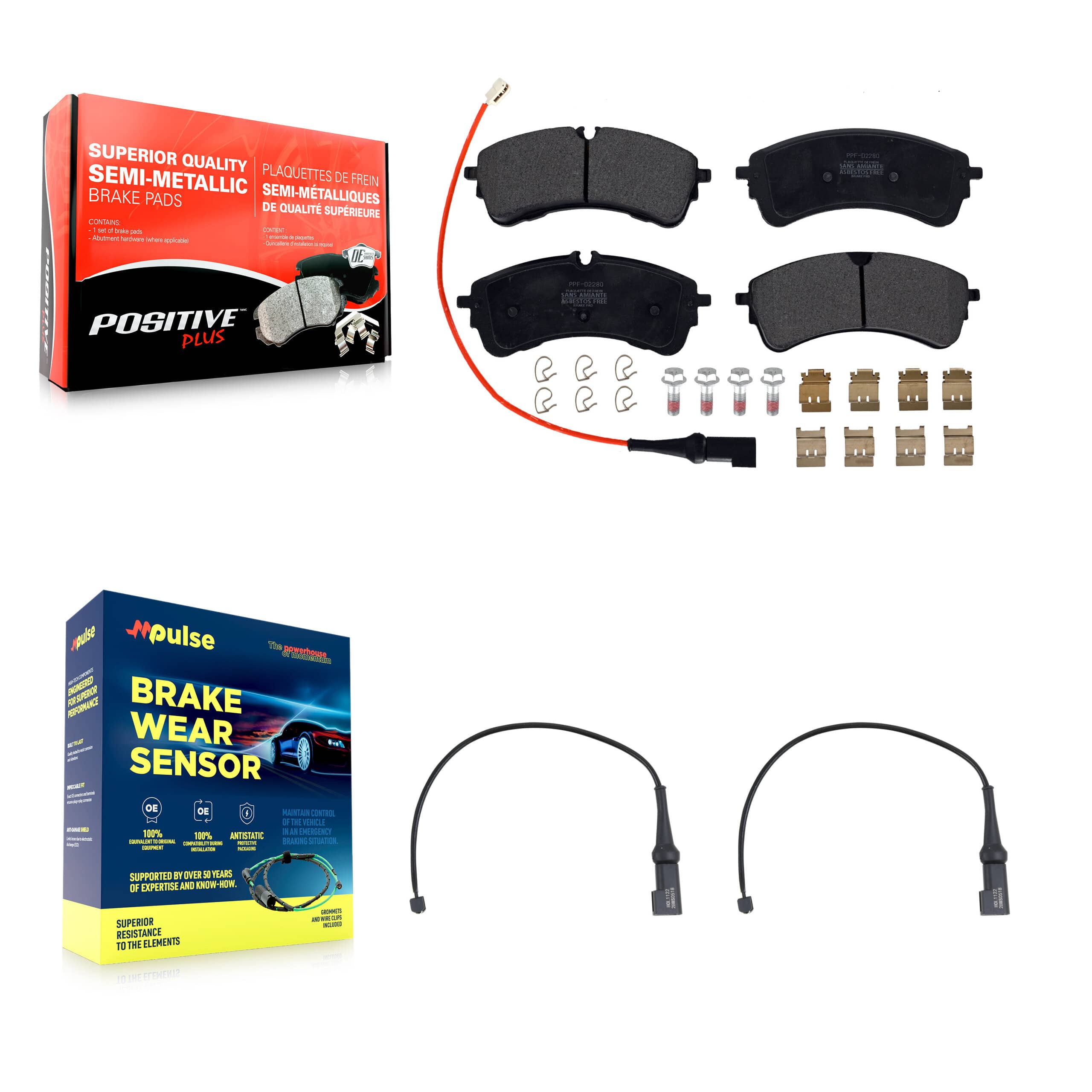 Positive Plus - KPW-101625 - Rear Disc Brake Pad Kits