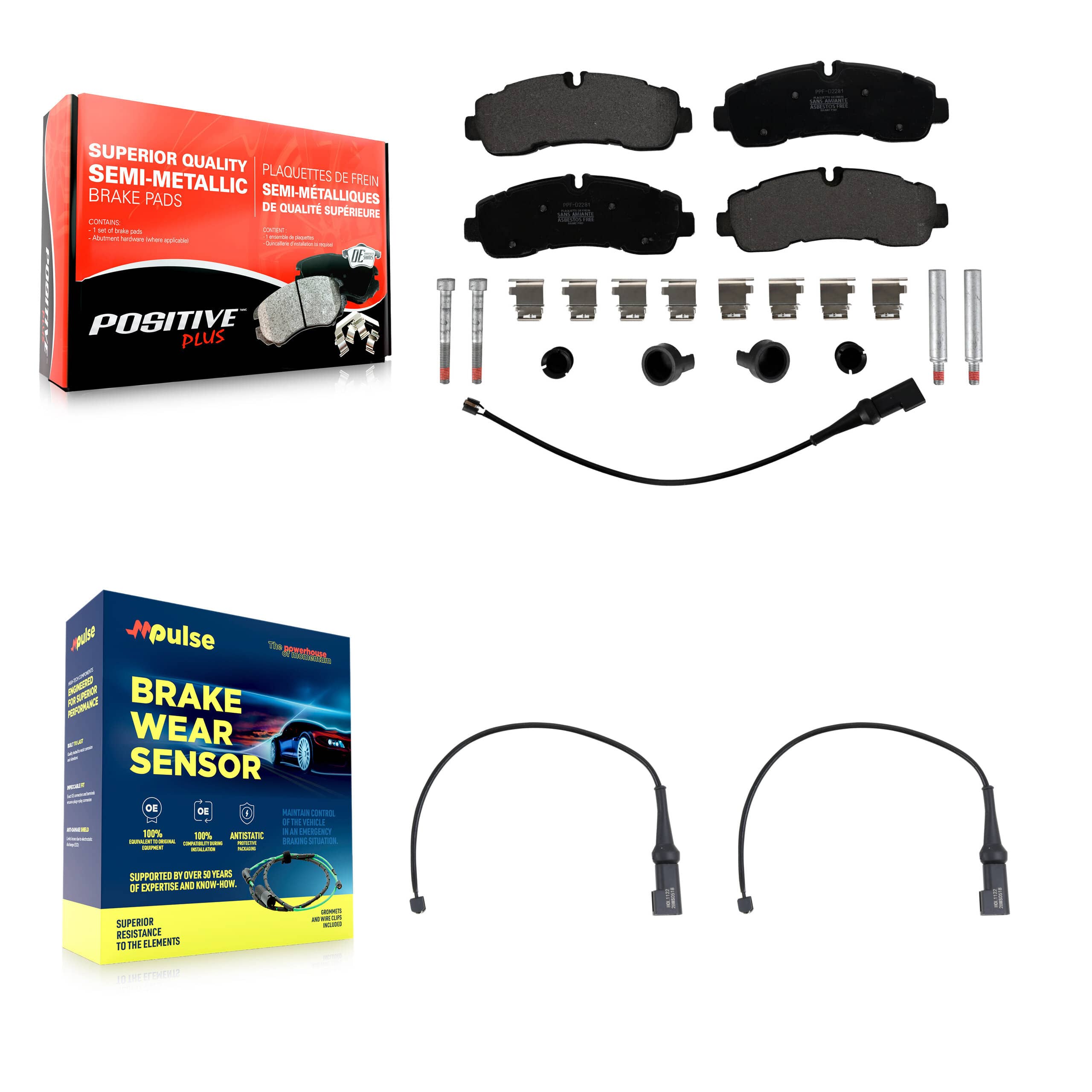 Positive Plus - KPW-101626 - Rear Disc Brake Pad Kits