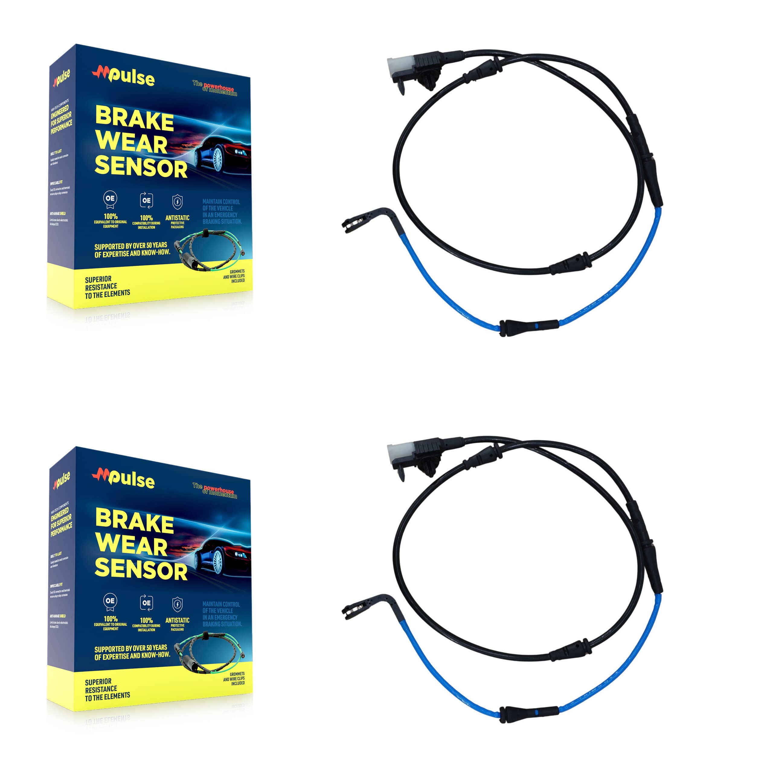 Mpulse - KSE-100061 - Front Disc Brake Pad Wear Sensor Kits