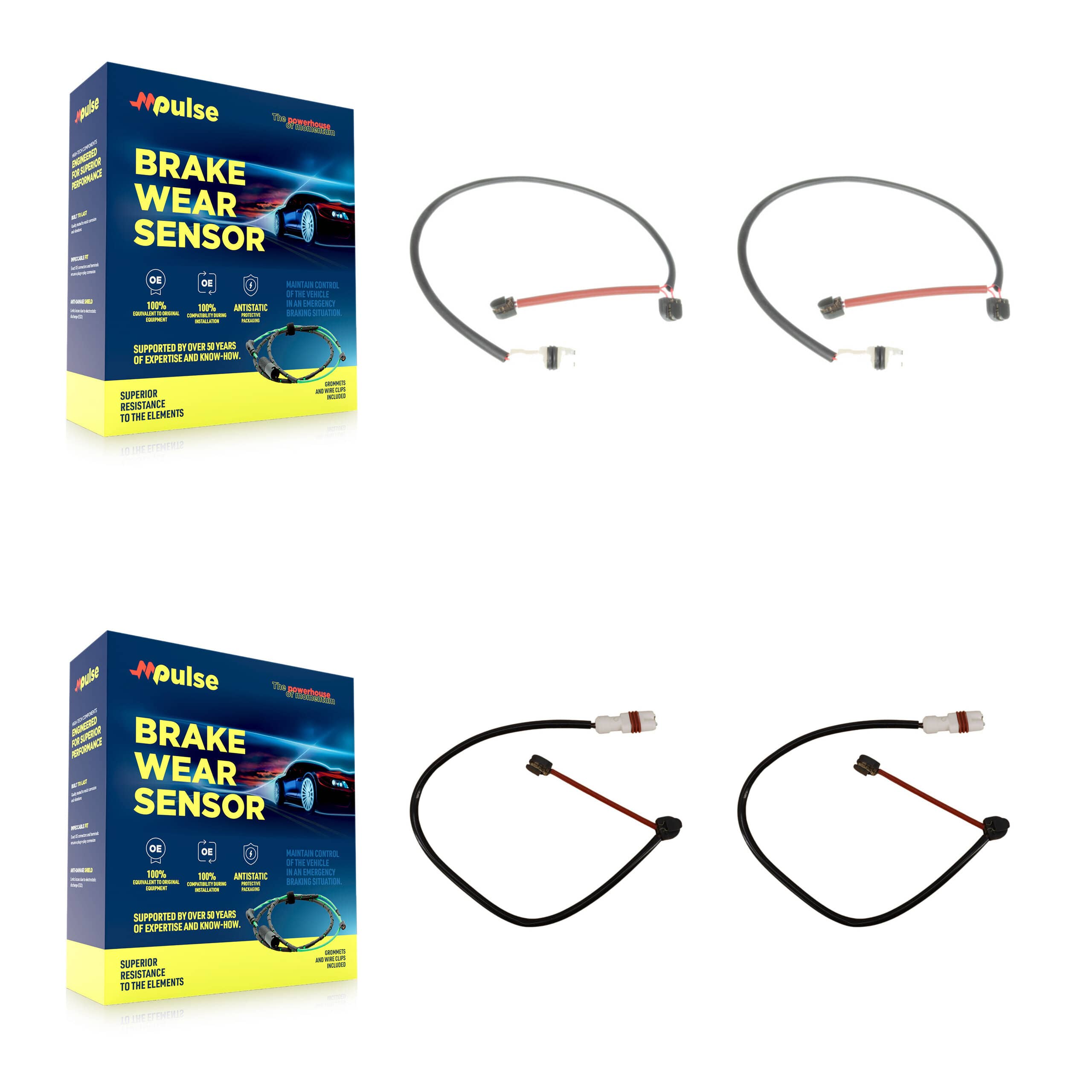 Mpulse - KSE-100114 - Front and Rear Disc Brake Pad Wear Sensor Kits