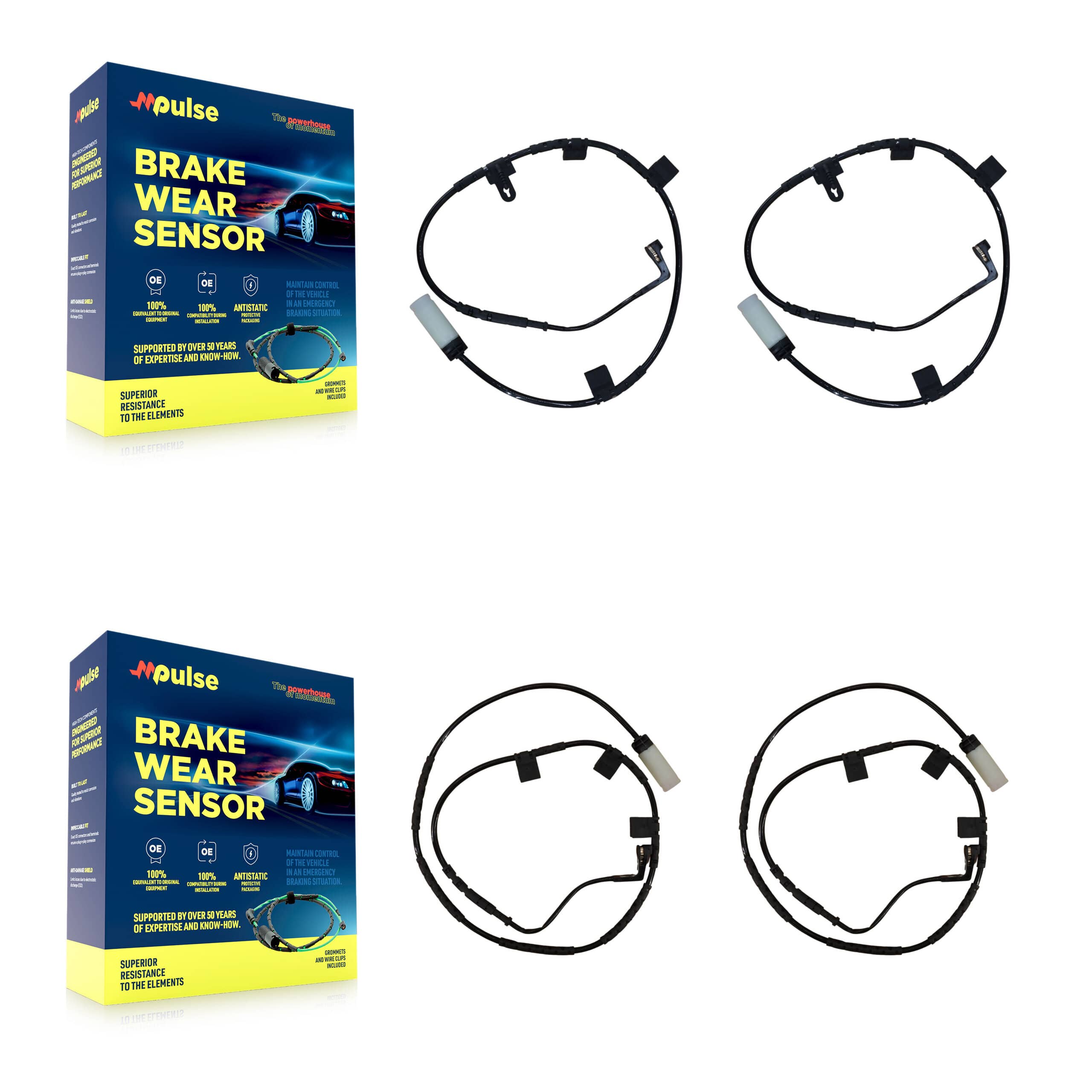 Mpulse - KSE-100124 - Front and Rear Disc Brake Pad Wear Sensor Kits