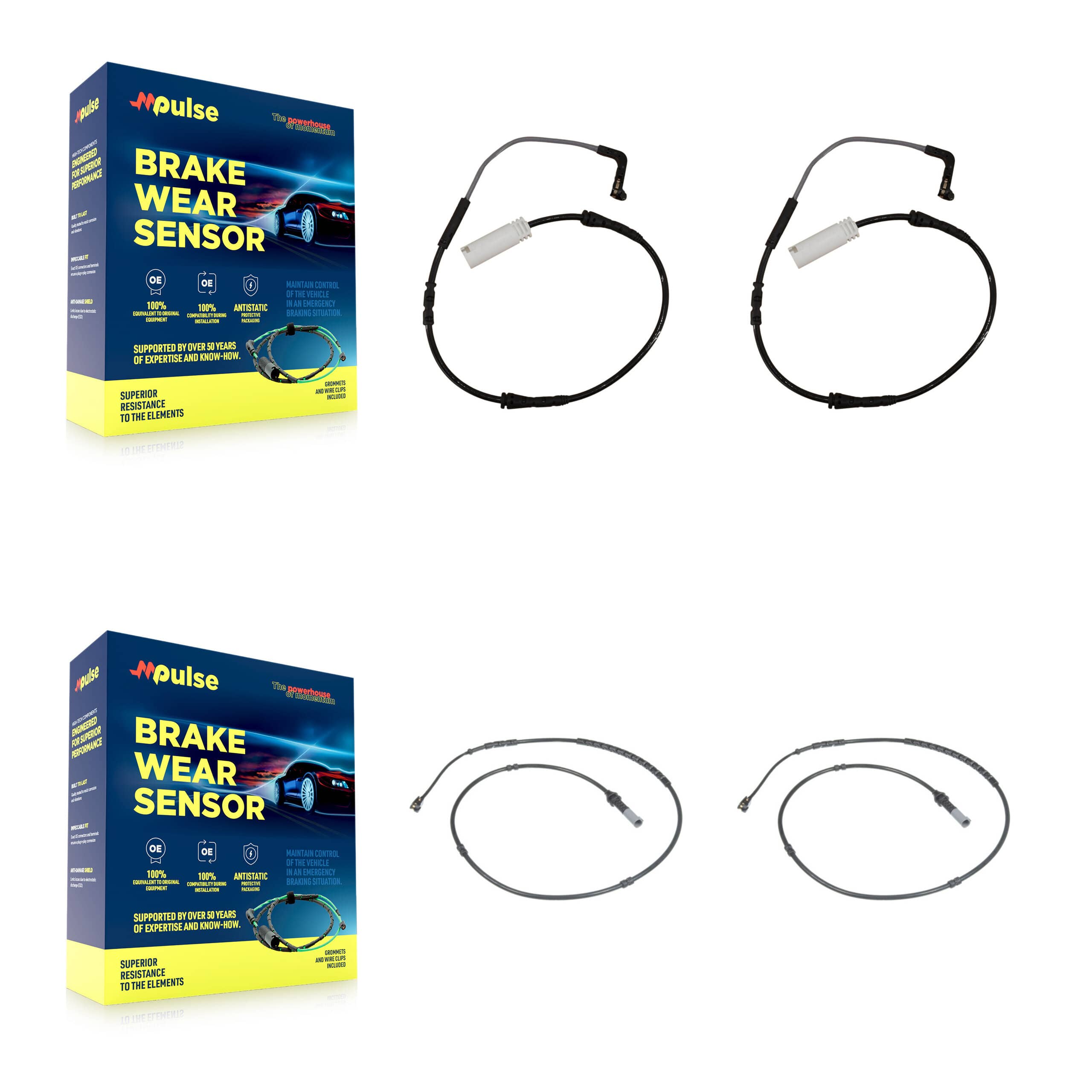 Mpulse - KSE-100144 - Front and Rear Disc Brake Pad Wear Sensor Kits