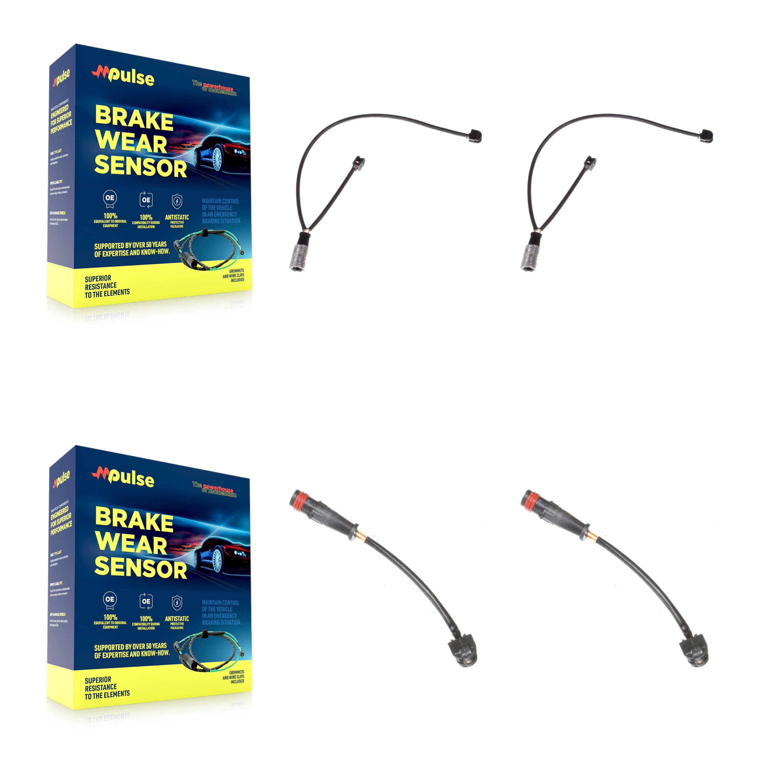 Mpulse - KSE-100170 - Front and Rear Disc Brake Pad Wear Sensor Kits