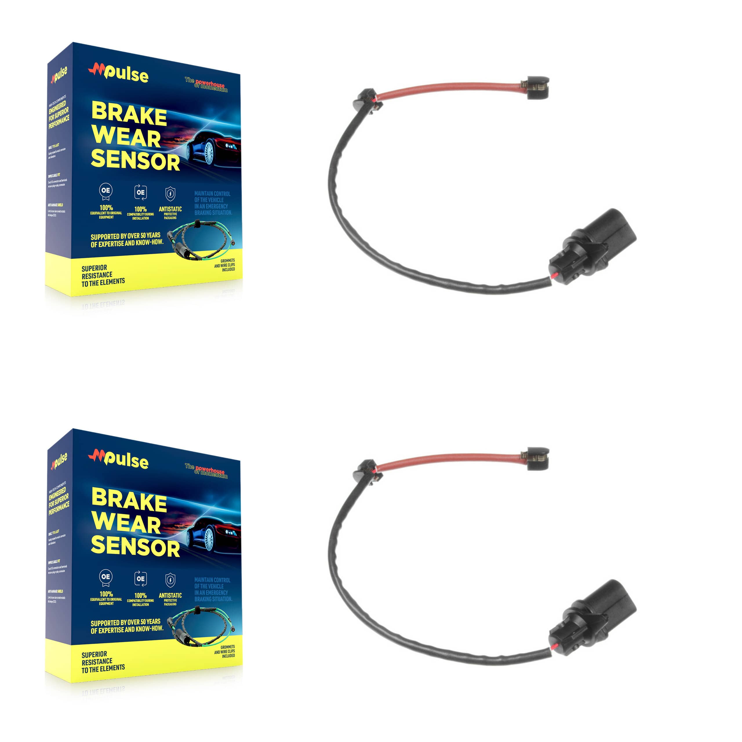 Mpulse - KSE-100260 - Rear Disc Brake Pad Wear Sensor Kits