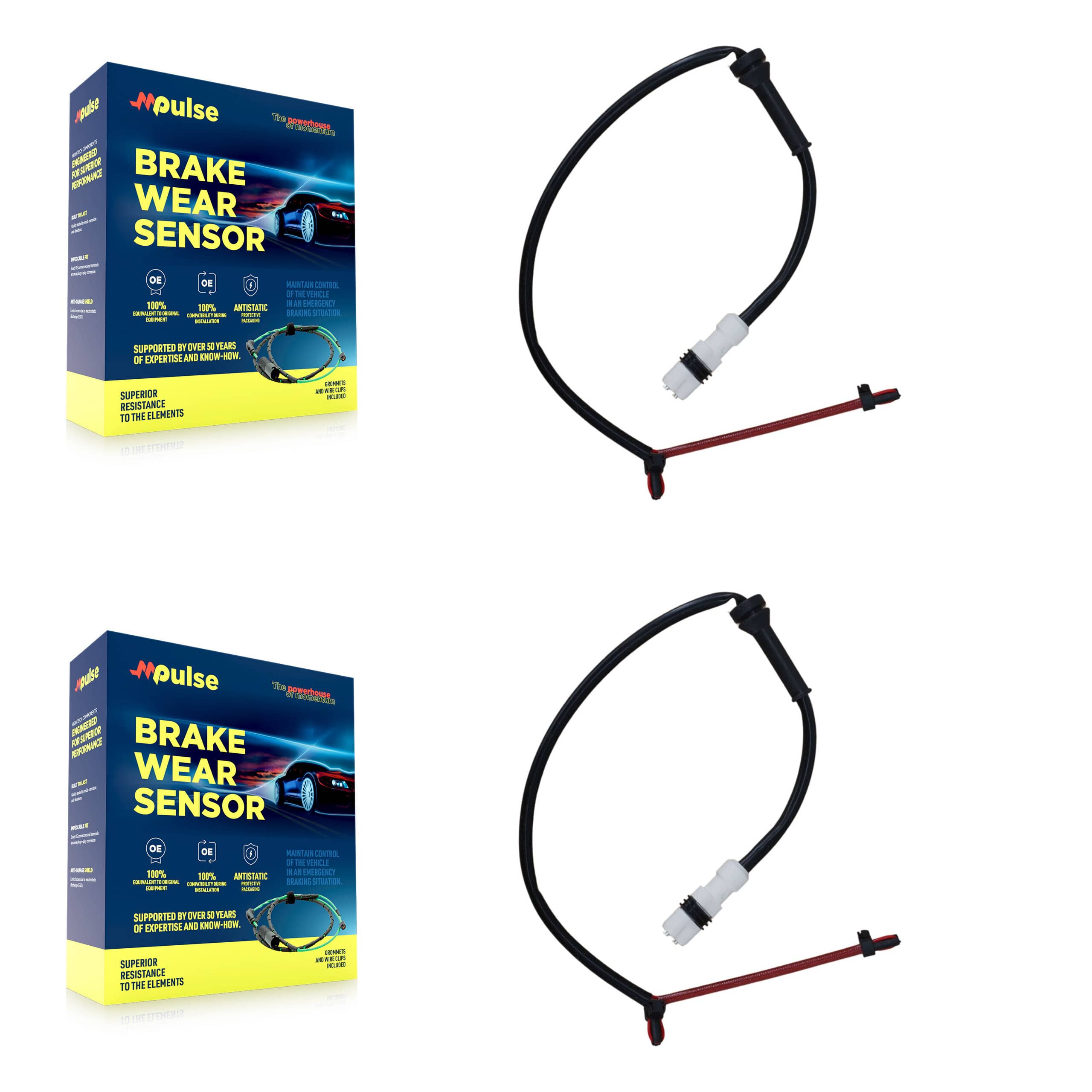 Mpulse - KSE-100284 - Rear Disc Brake Pad Wear Sensor Kits