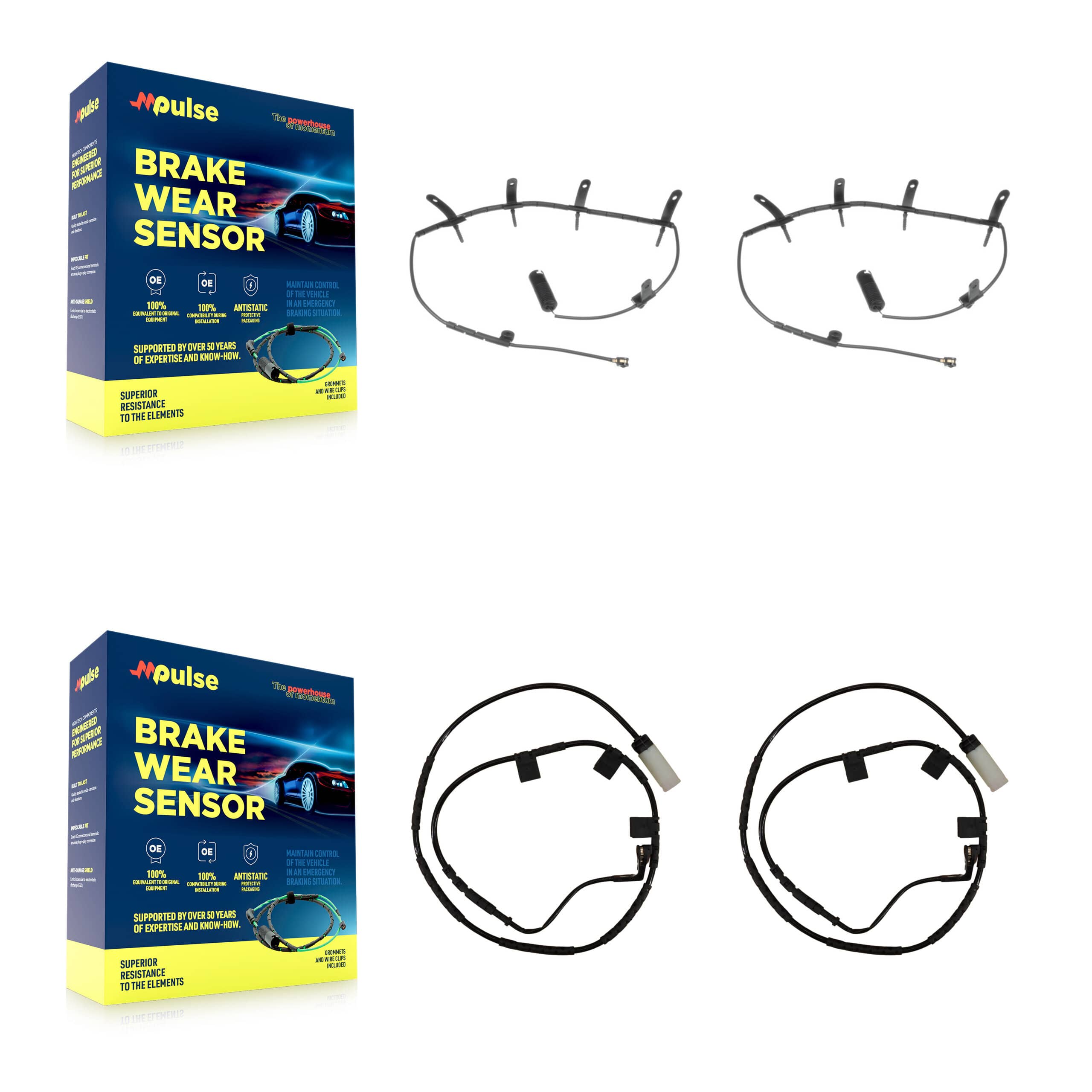 Mpulse - KSE-100431 - Front and Rear Disc Brake Pad Wear Sensor Kits