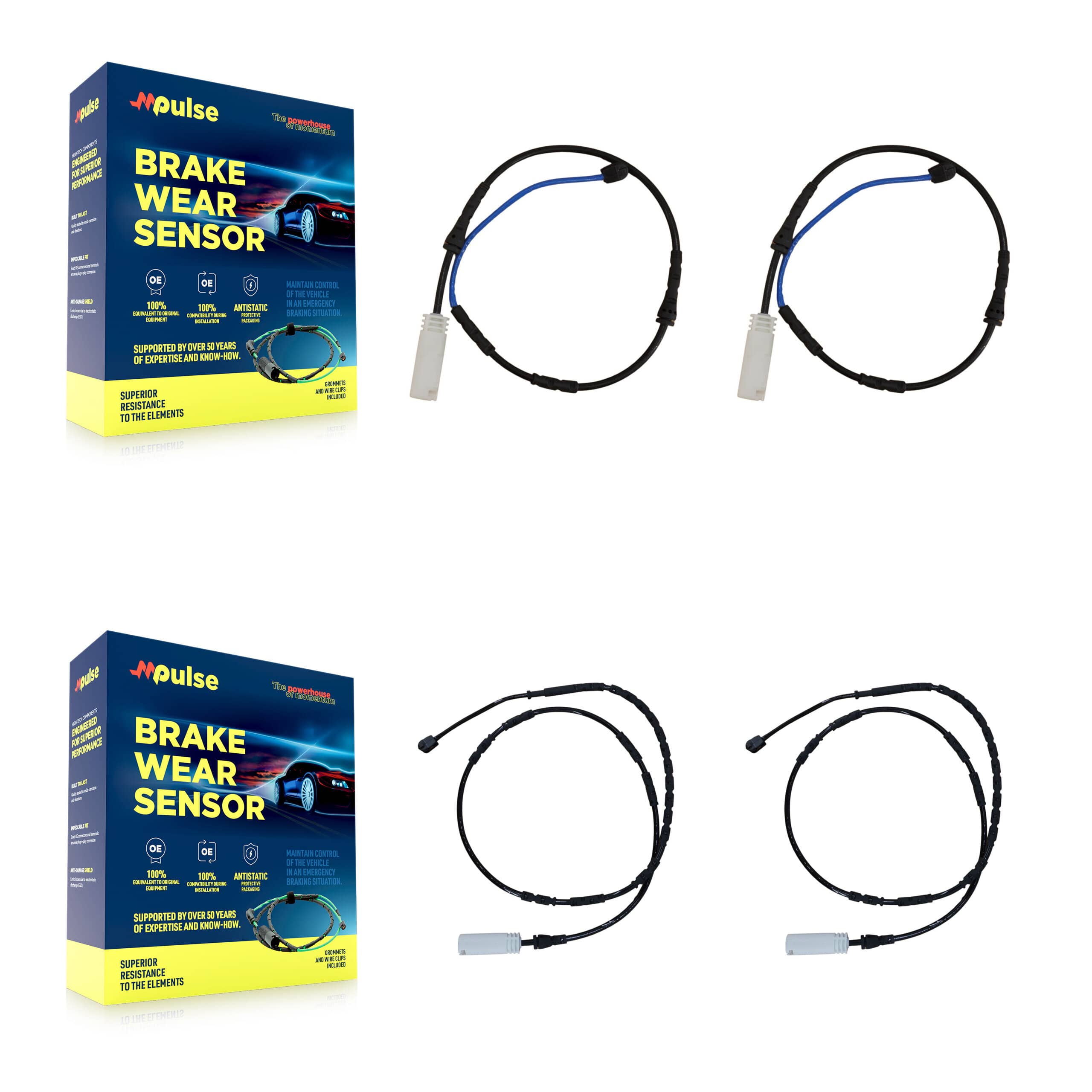 Mpulse - KSE-100447 - Front and Rear Disc Brake Pad Wear Sensor Kits