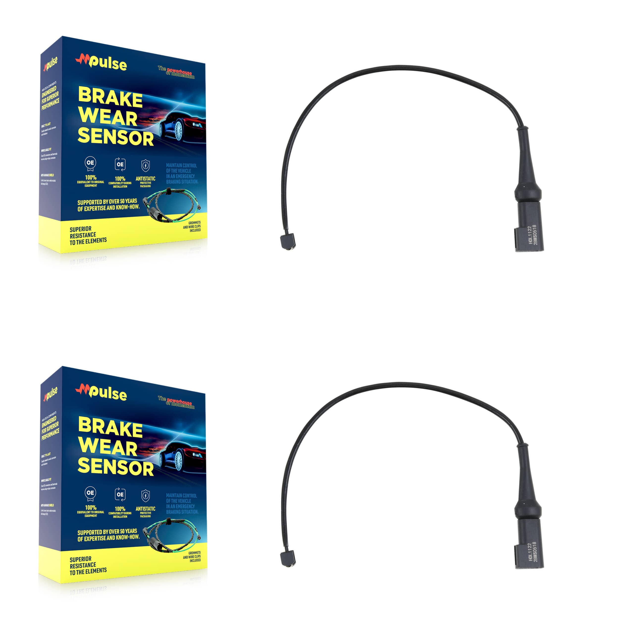 Mpulse - KSE-100493 - Front Disc Brake Pad Wear Sensor Kits
