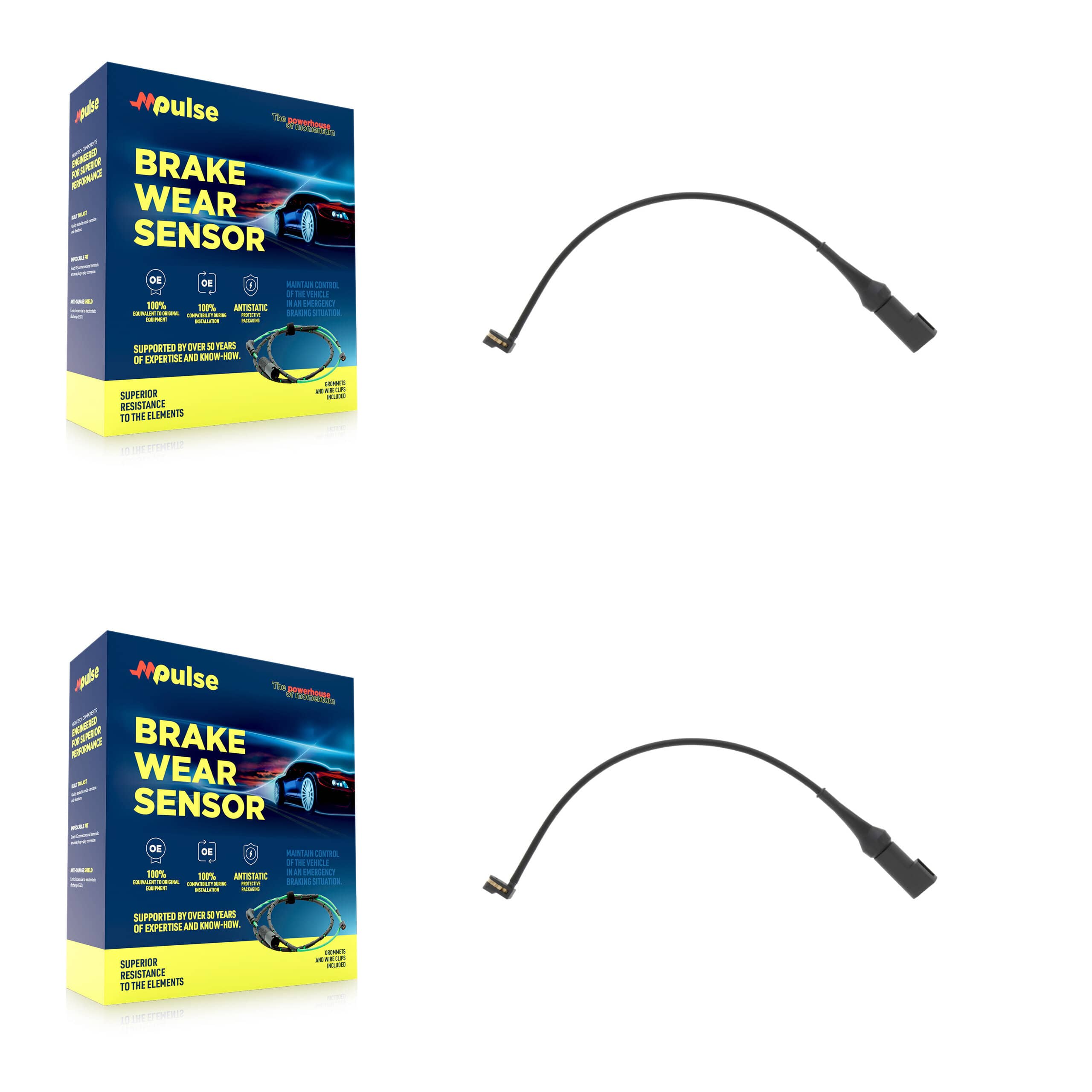 Mpulse - KSE-100494 - Front Disc Brake Pad Wear Sensor Kits