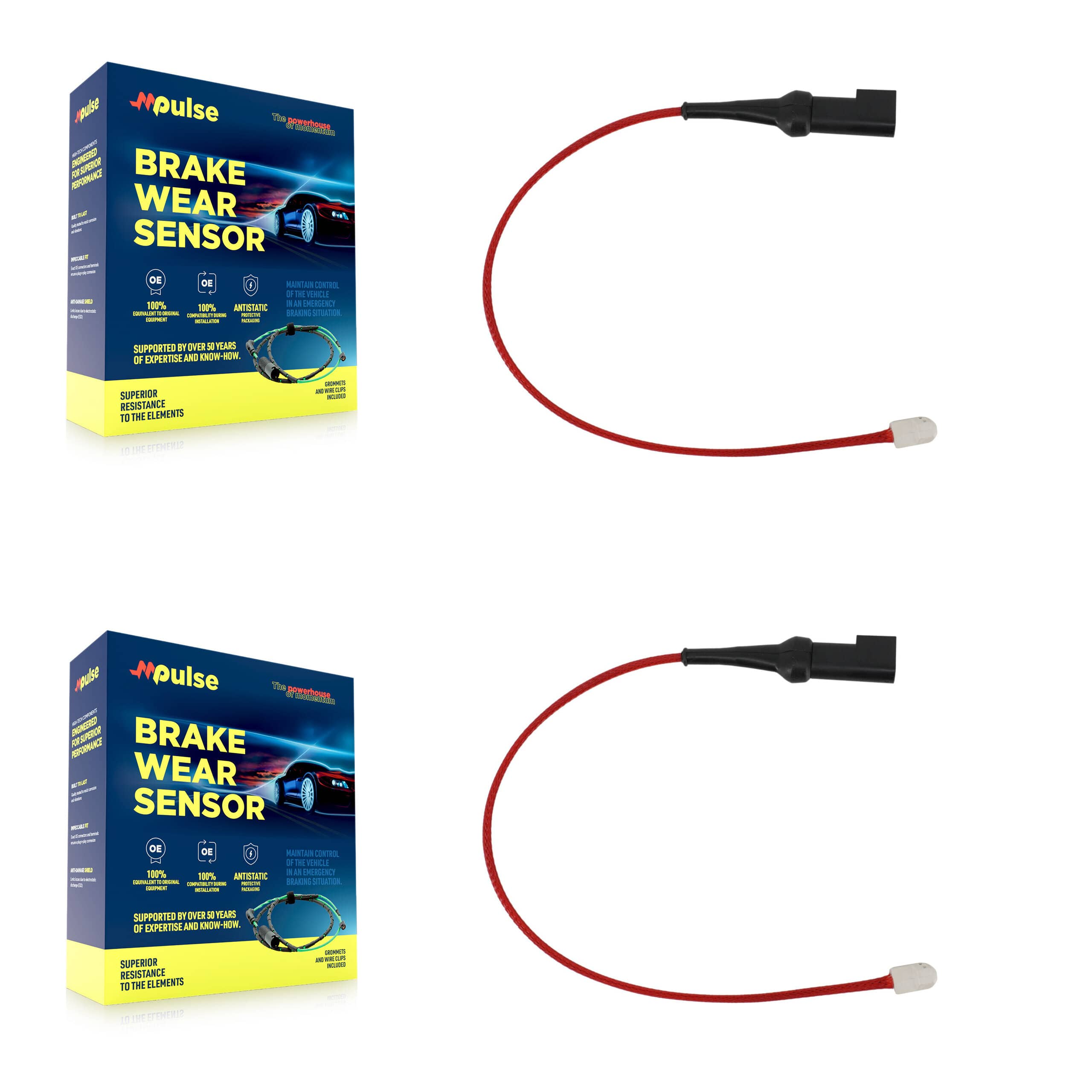 Mpulse - KSE-100498 - Rear Disc Brake Pad Wear Sensor Kits