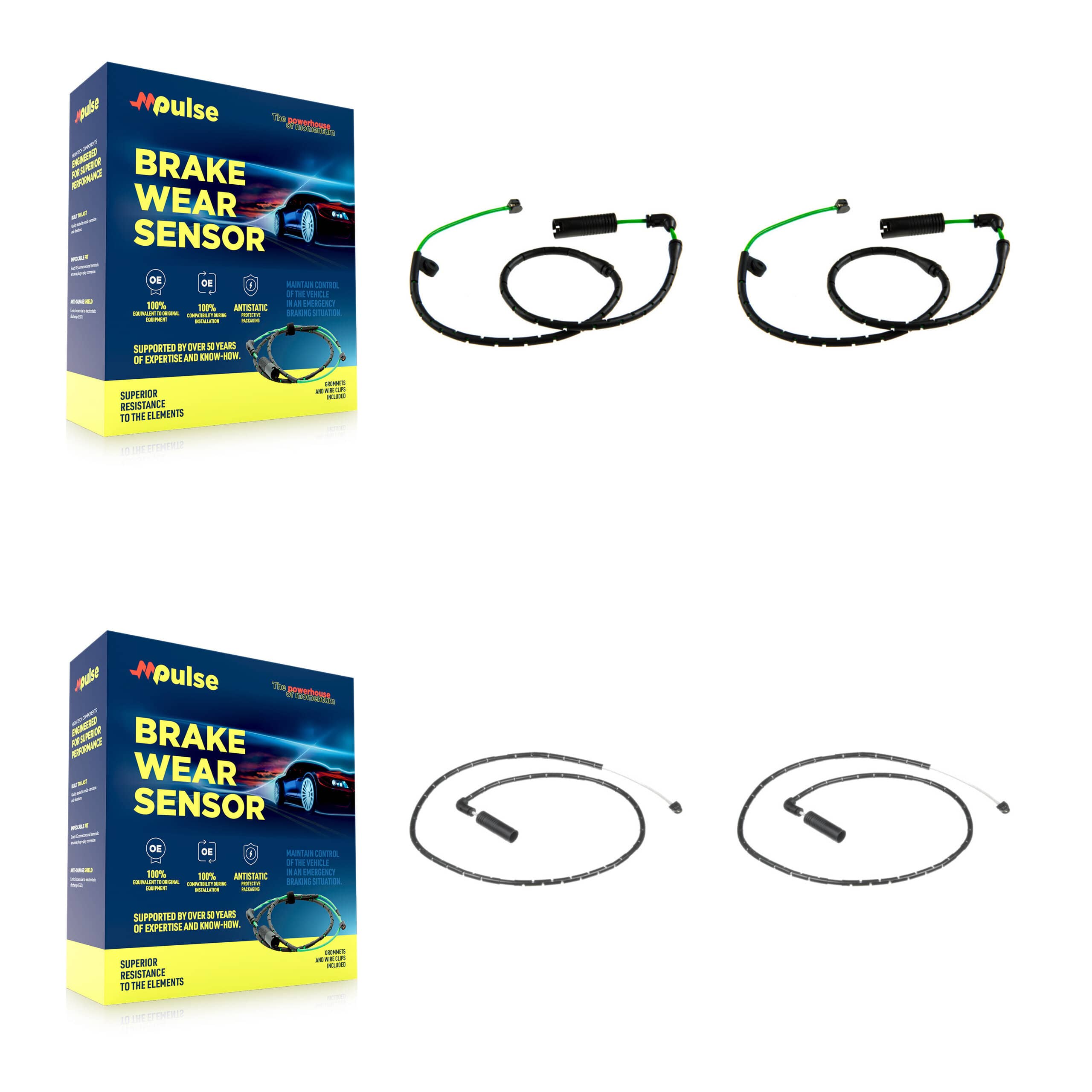 Mpulse - KSE-100507 - Front and Rear Disc Brake Pad Wear Sensor Kits