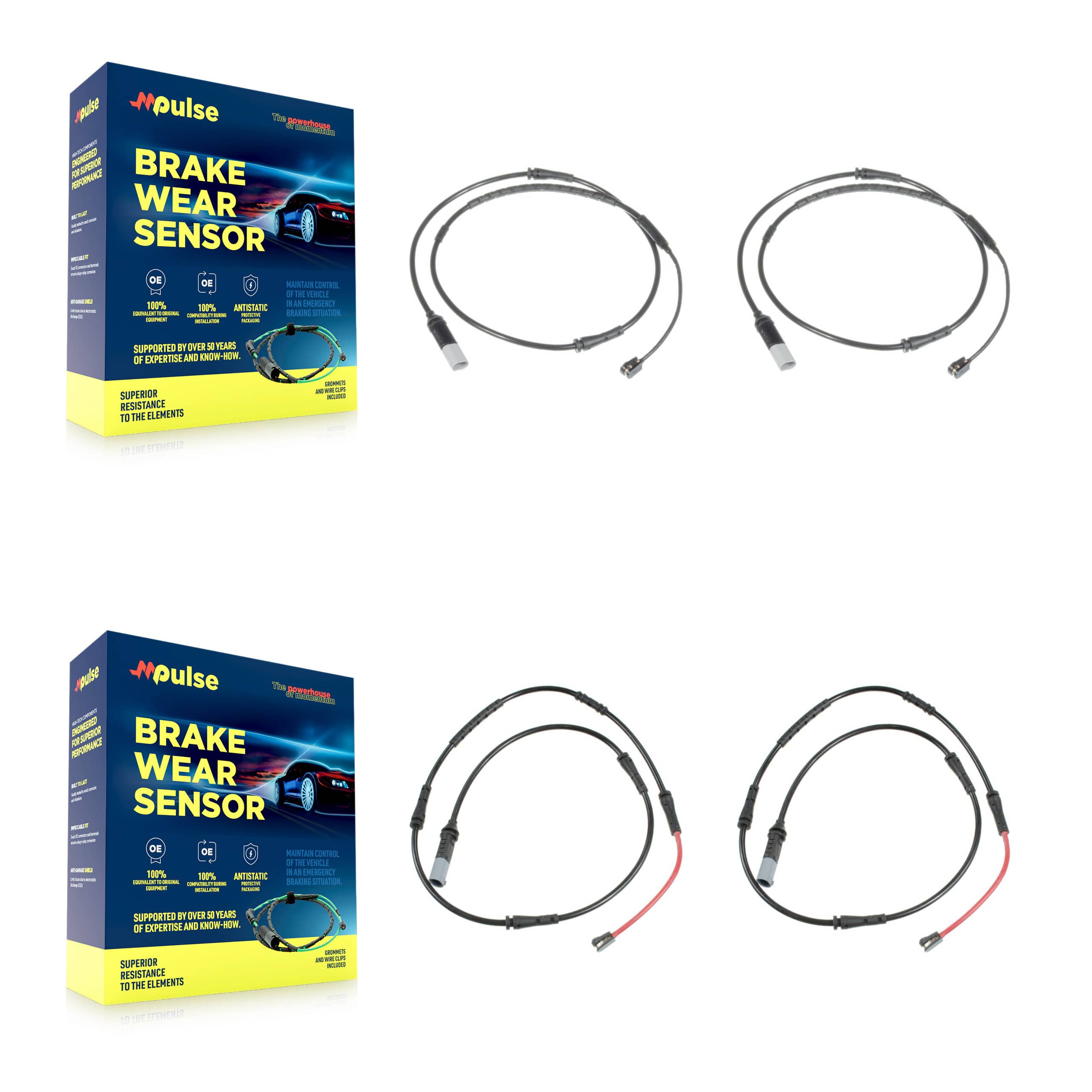 Mpulse - KSE-100510 - Front and Rear Disc Brake Pad Wear Sensor Kits