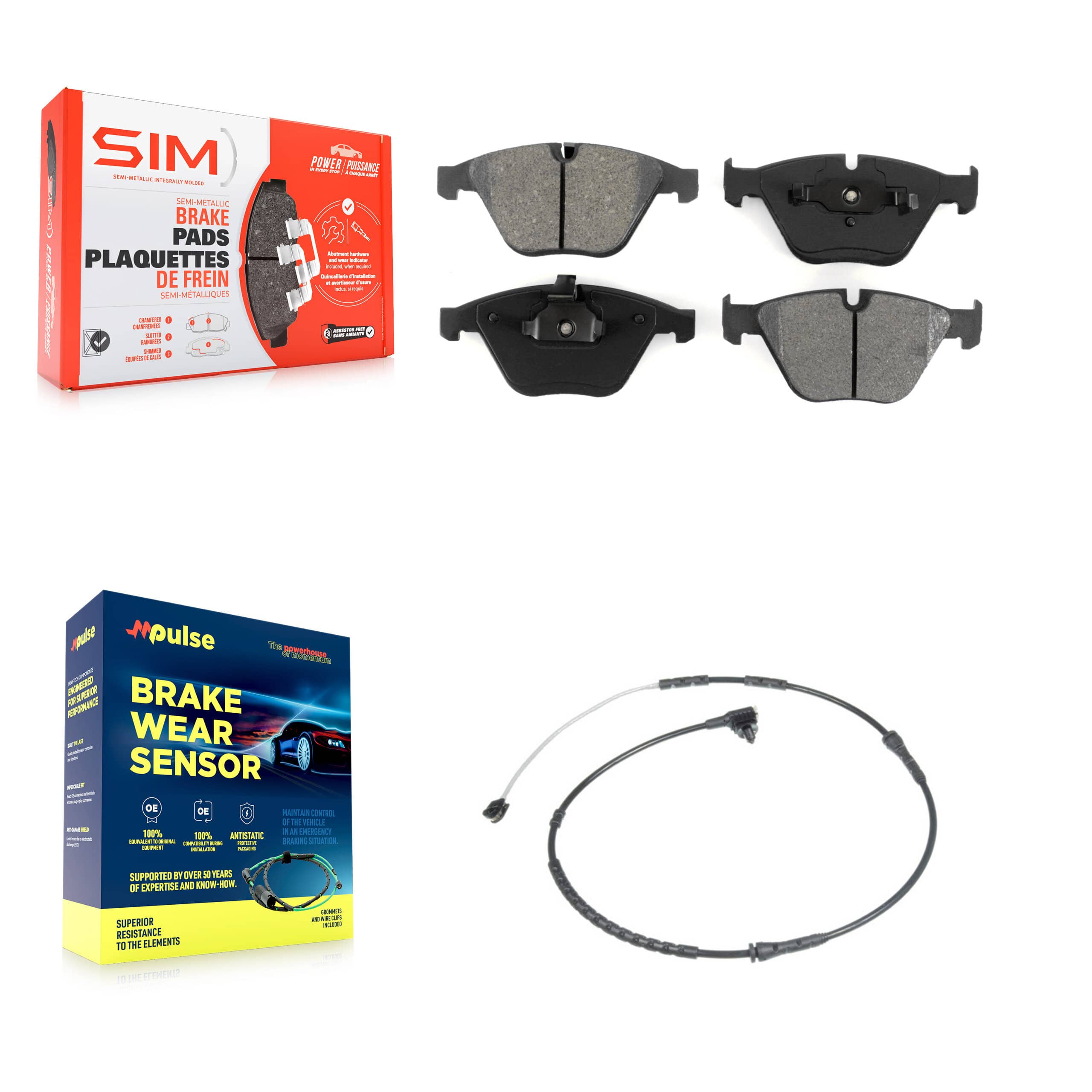 SIM - KSW-100341 - Front Disc Brake Pad Kits