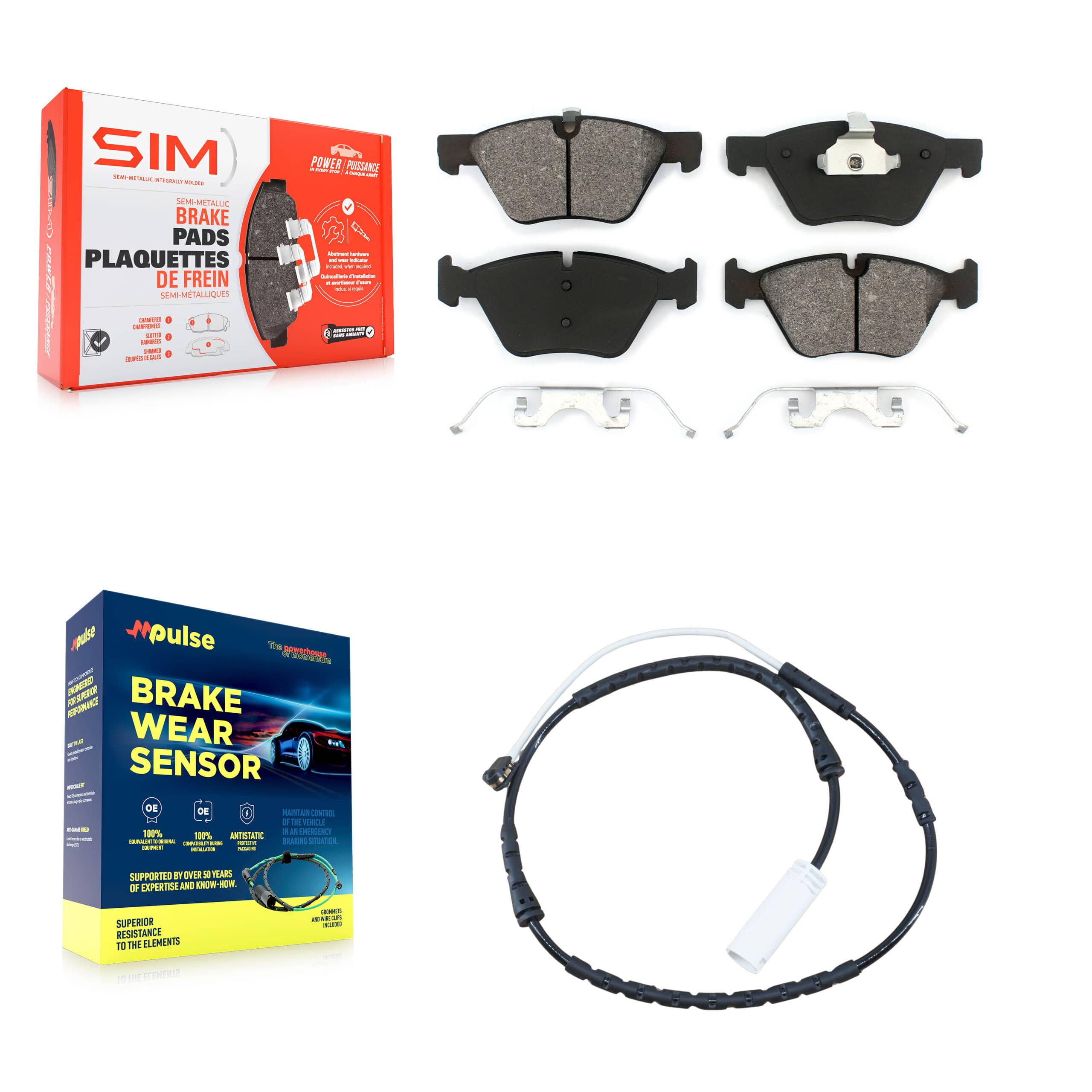 SIM - KSW-100342 - Front Disc Brake Pad Kits