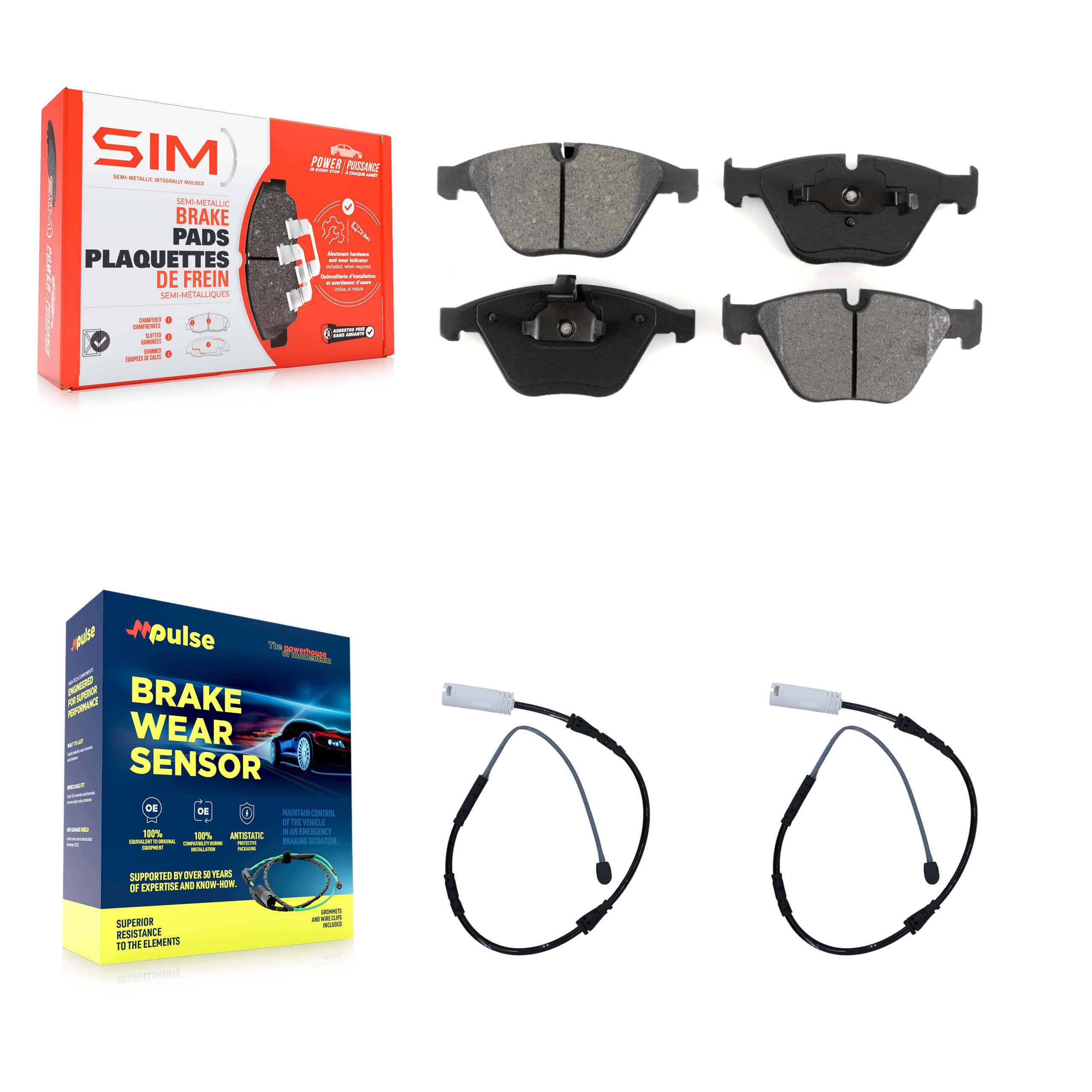 SIM - KSW-100409 - Front Disc Brake Pad Kits