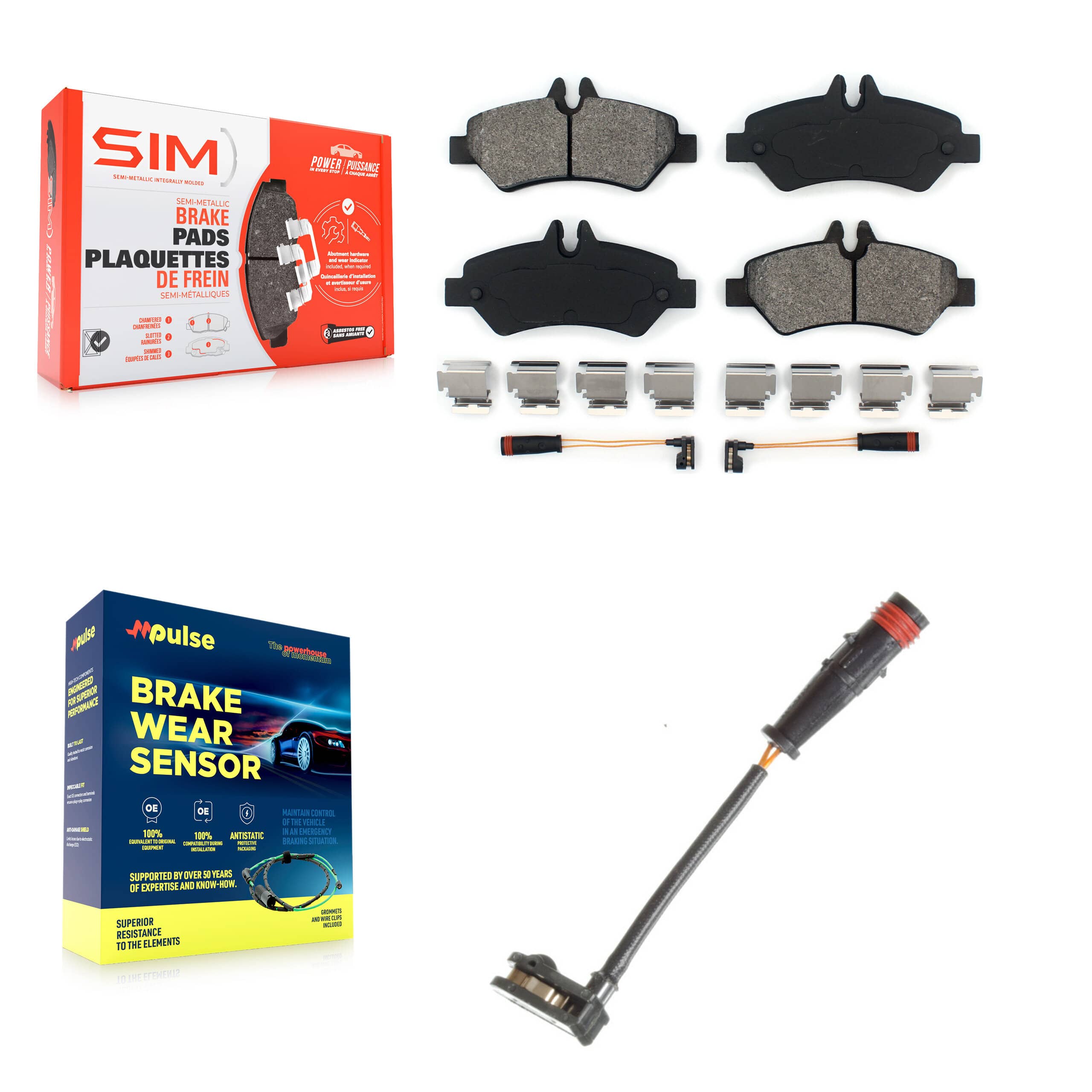 SIM - KSW-100540 - Rear Disc Brake Pad Kits