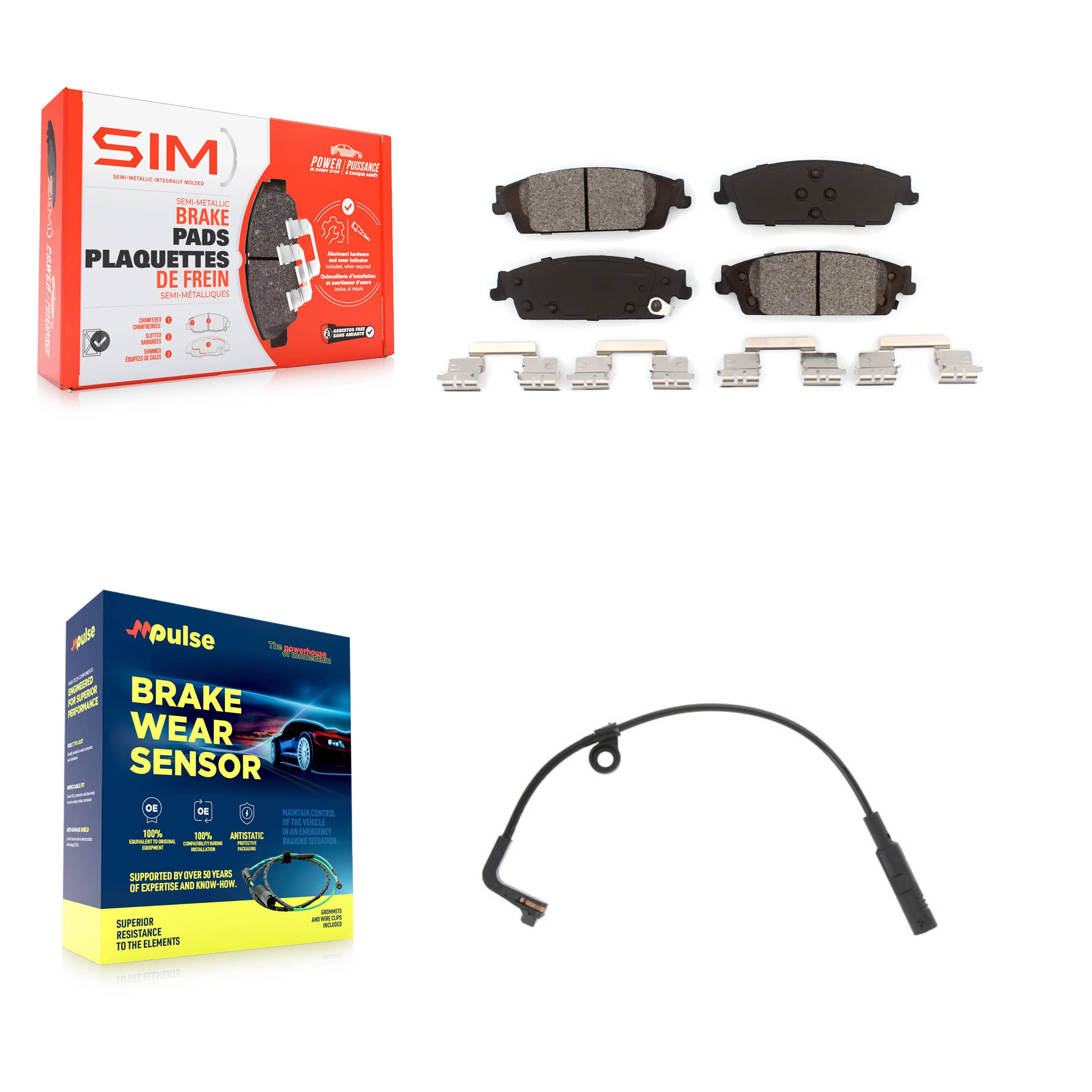 SIM - KSW-100558 - Rear Disc Brake Pad Kits
