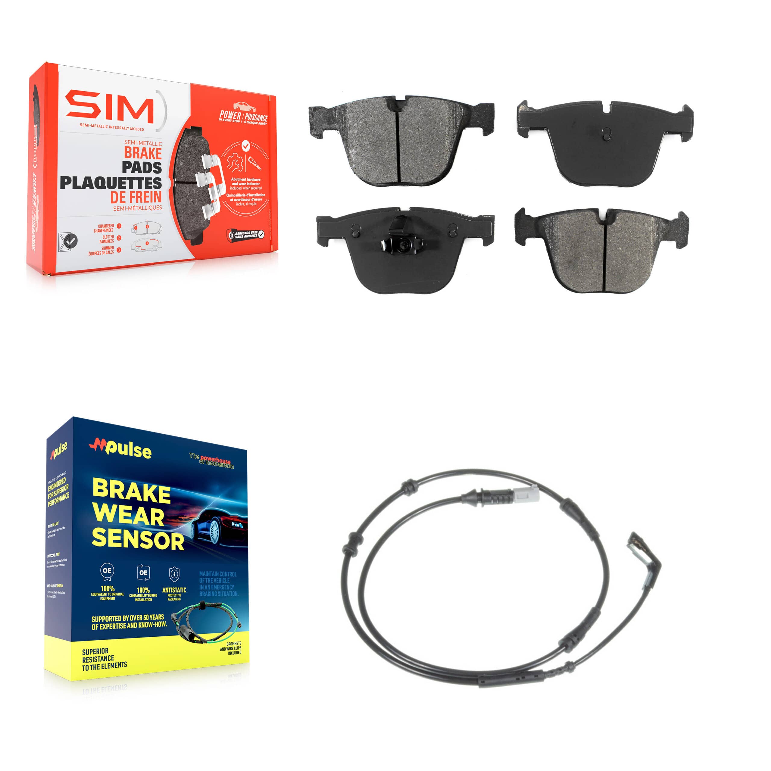 SIM - KSW-100577 - Rear Disc Brake Pad Kits