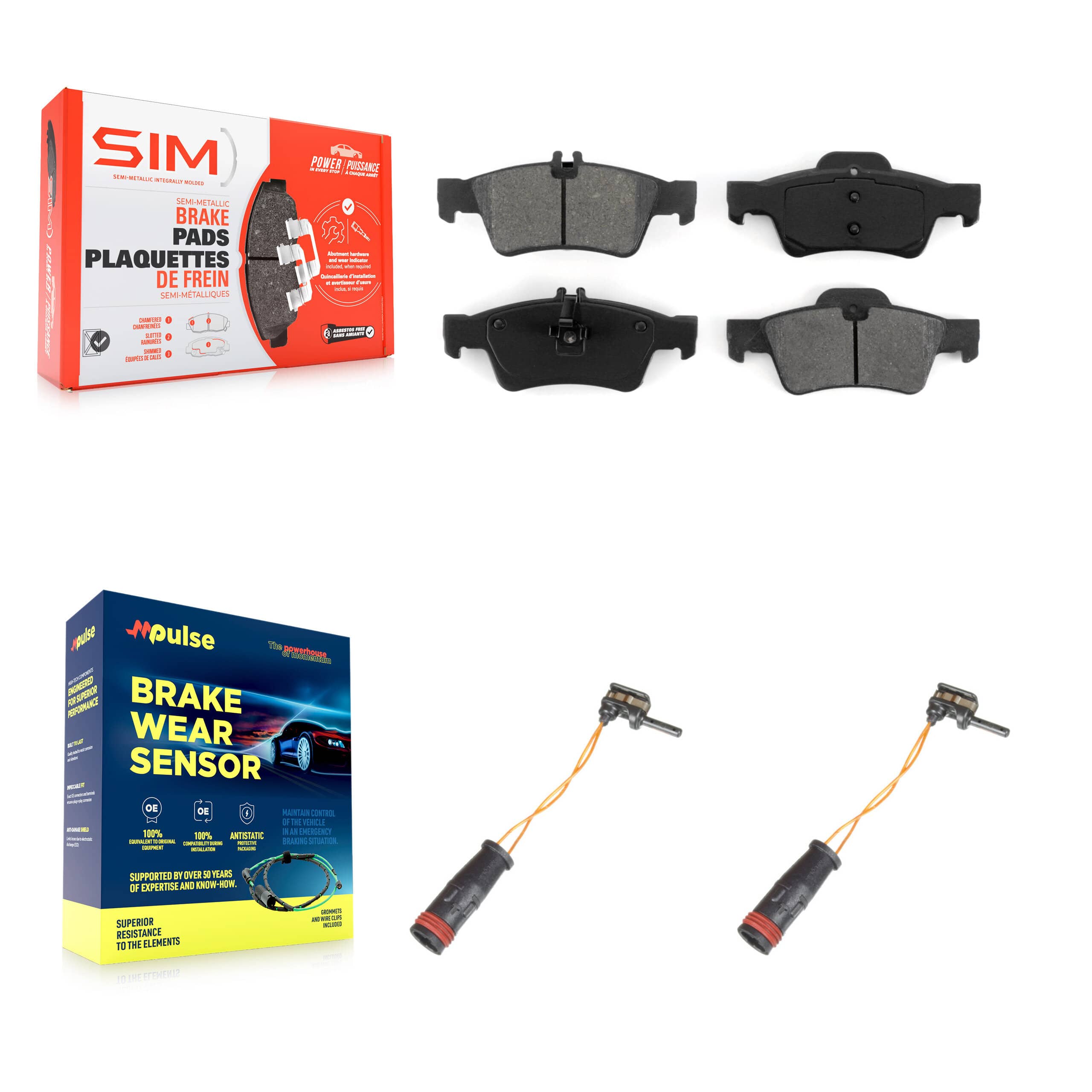 SIM - KSW-100635 - Rear Disc Brake Pad Kits