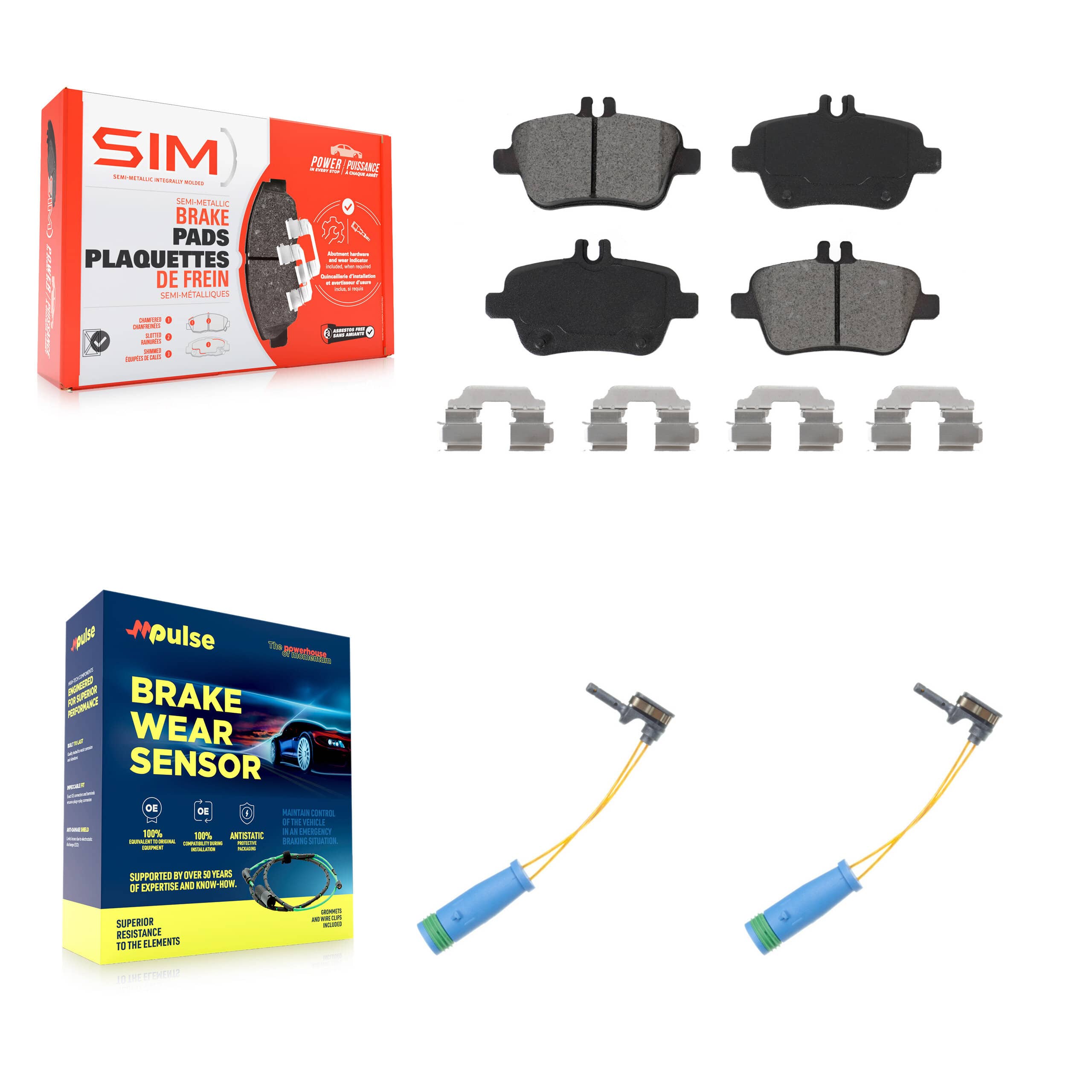 SIM - KSW-100658 - Rear Disc Brake Pad Kits