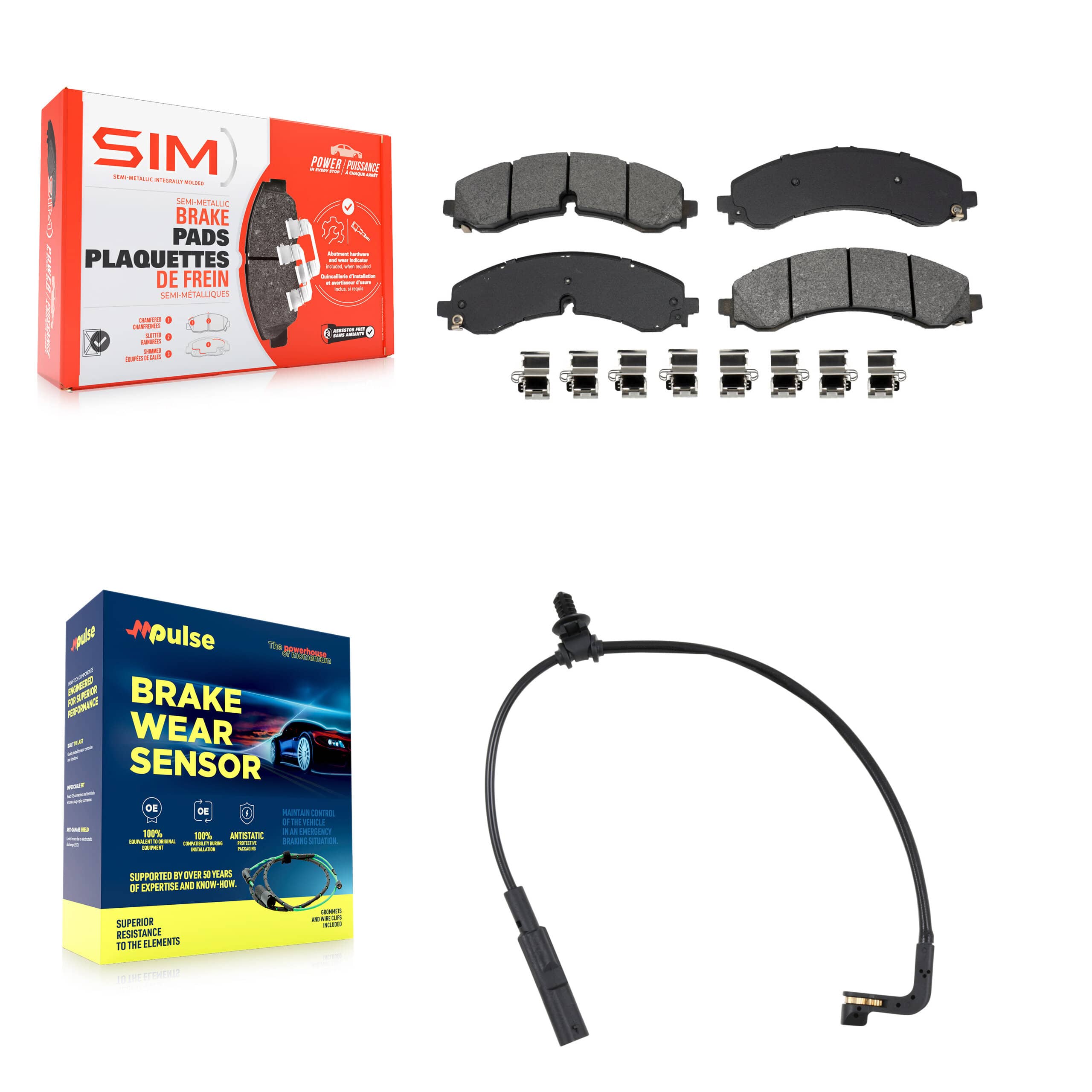 SIM - KSW-100799 - Front Disc Brake Pad Kits