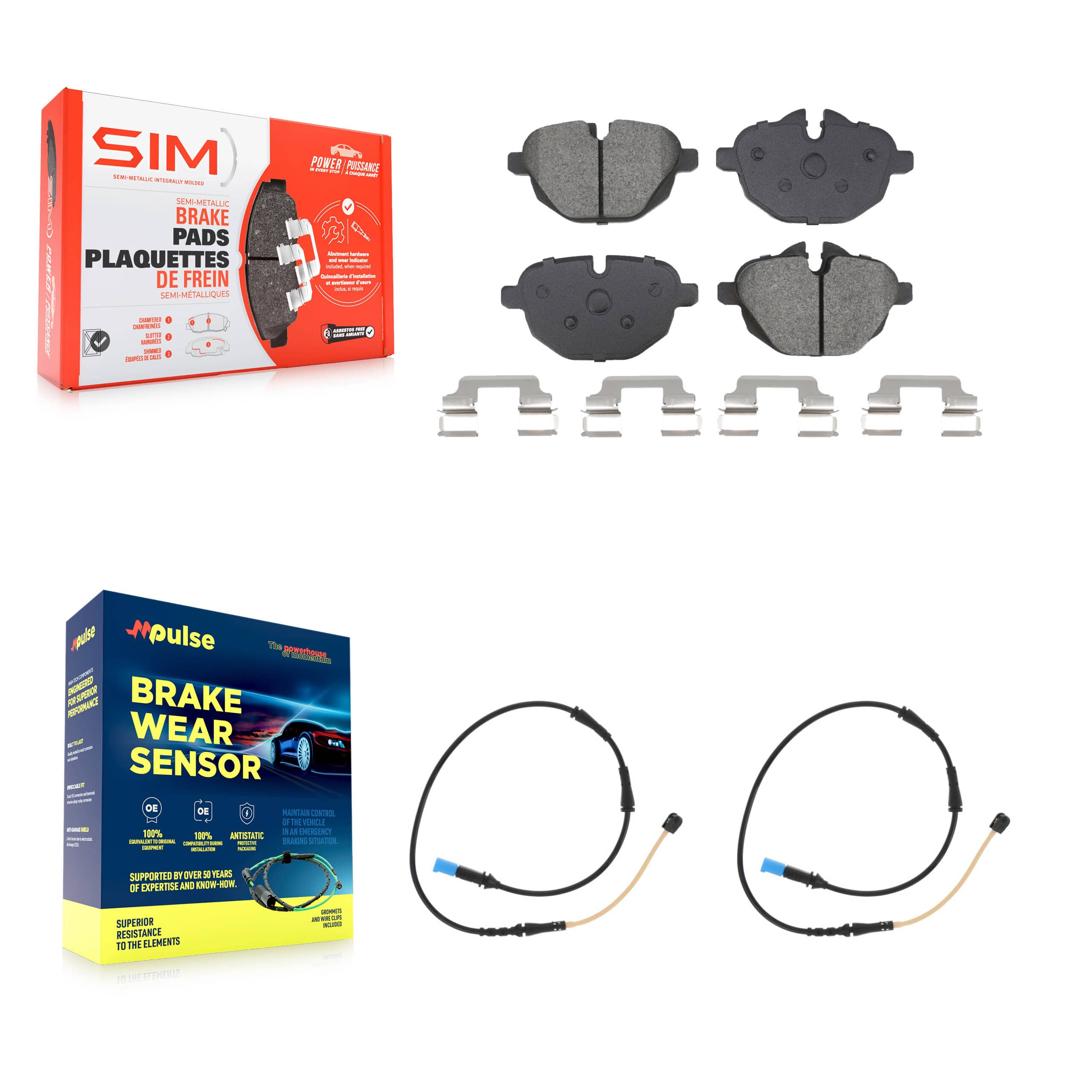 SIM - KSW-100817 - Rear Disc Brake Pad Kits