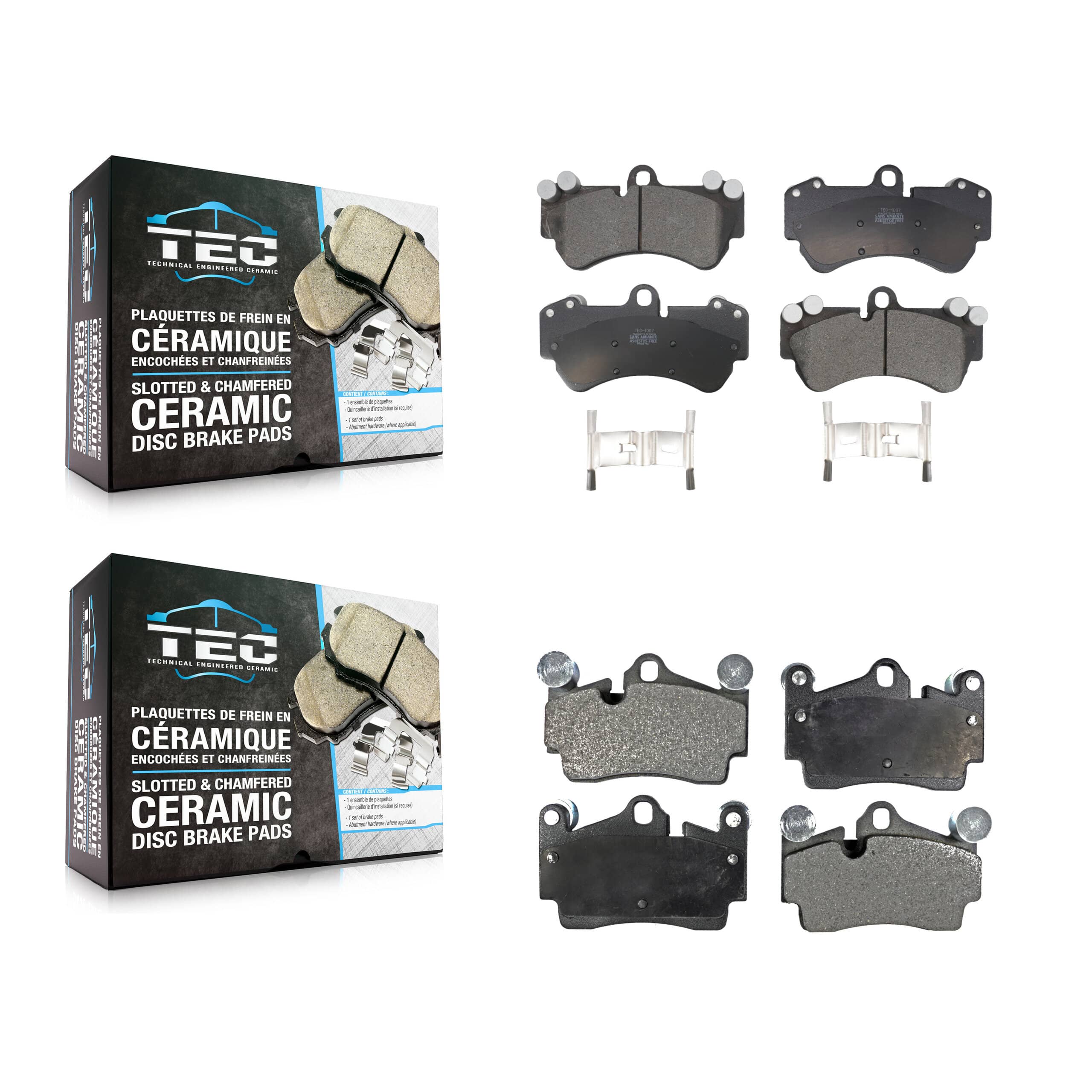 TEC - KTC-100016 - Front and Rear Disc Brake Pad Kits