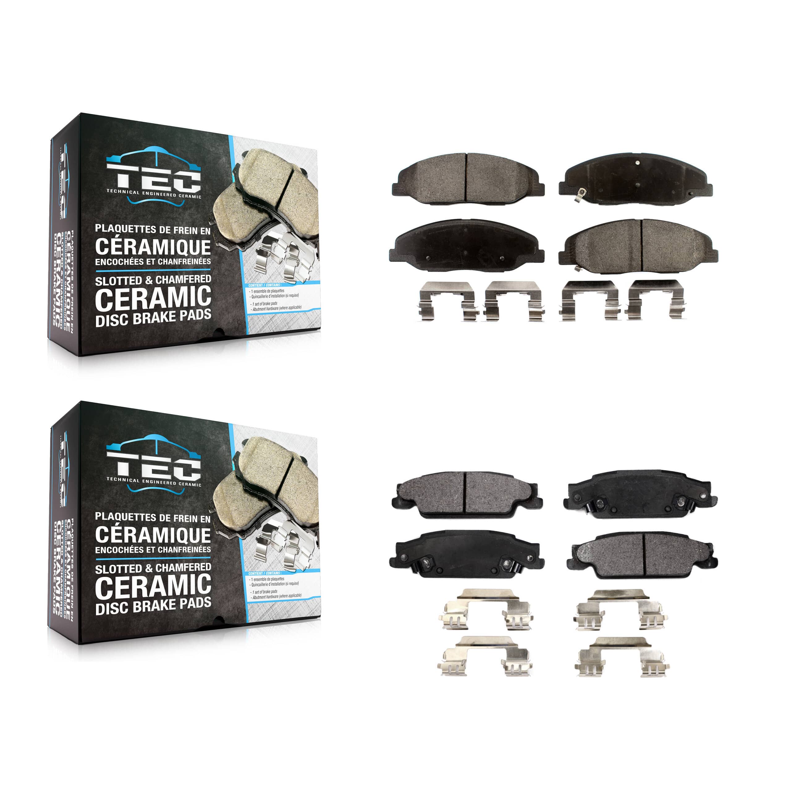 TEC - KTC-100149 - Front and Rear Disc Brake Pad Kits