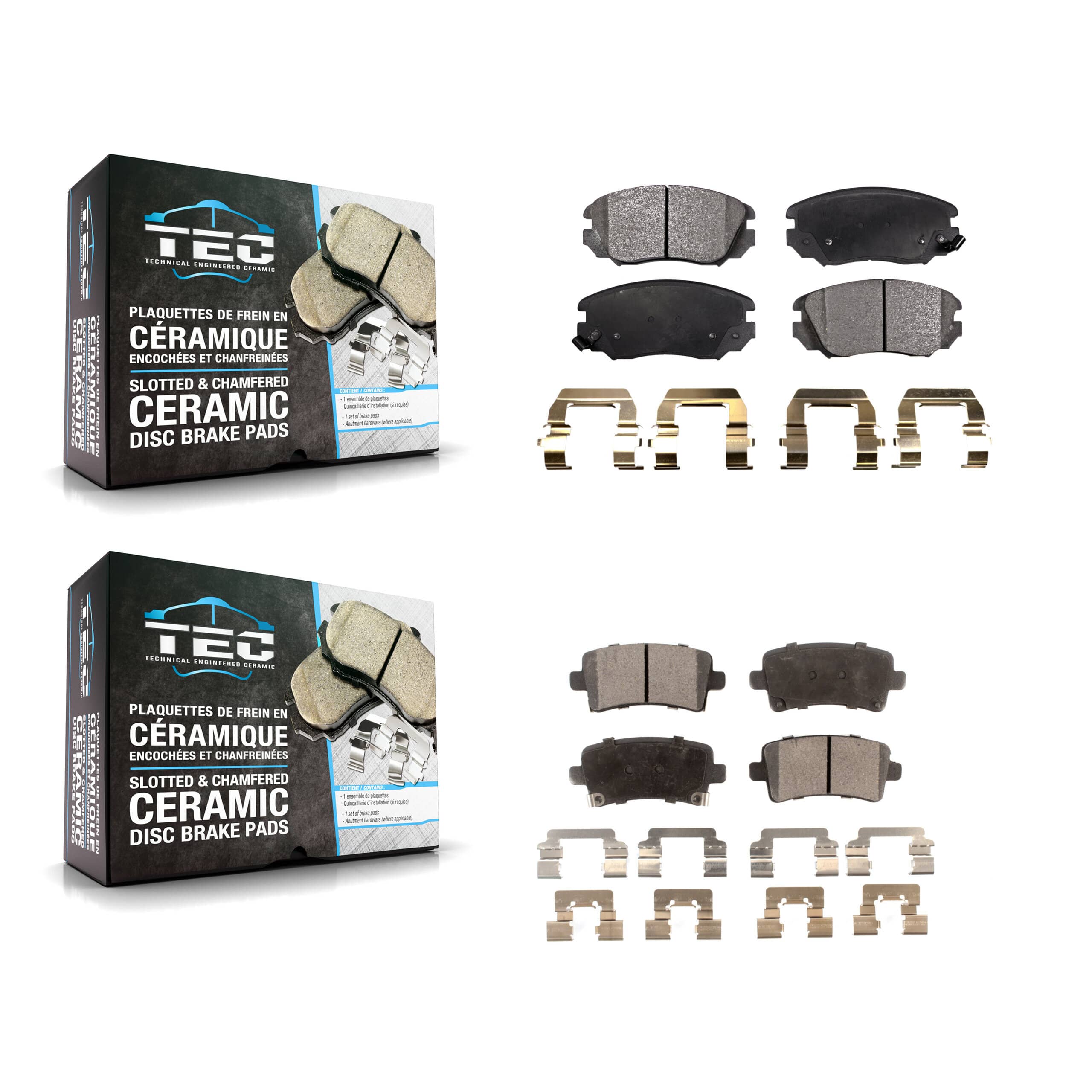 TEC - KTC-100200 - Front and Rear Disc Brake Pad Kits