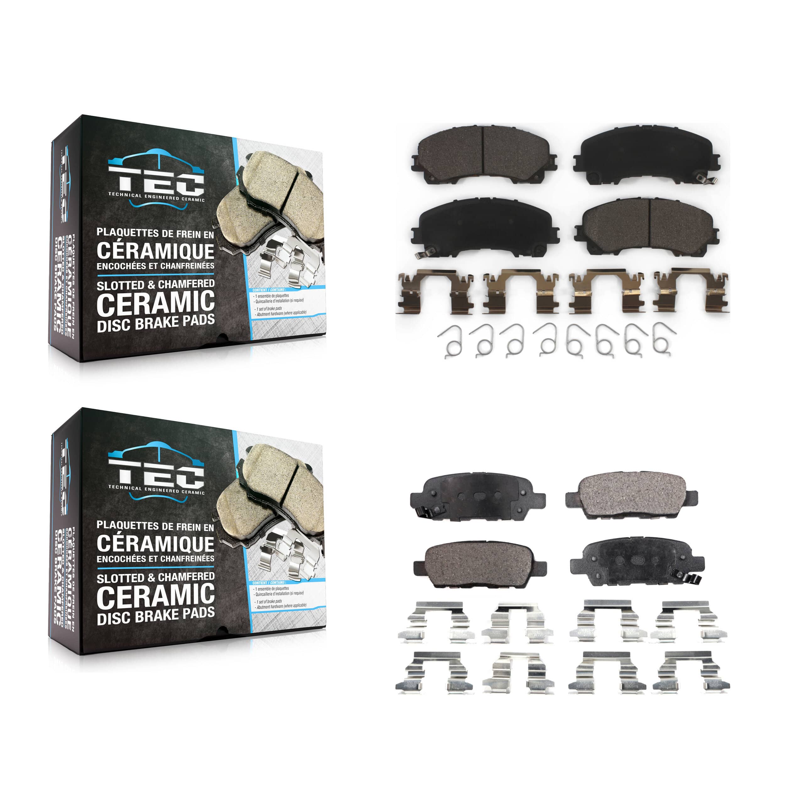 TEC - KTC-100295 - Front and Rear Disc Brake Pad Kits