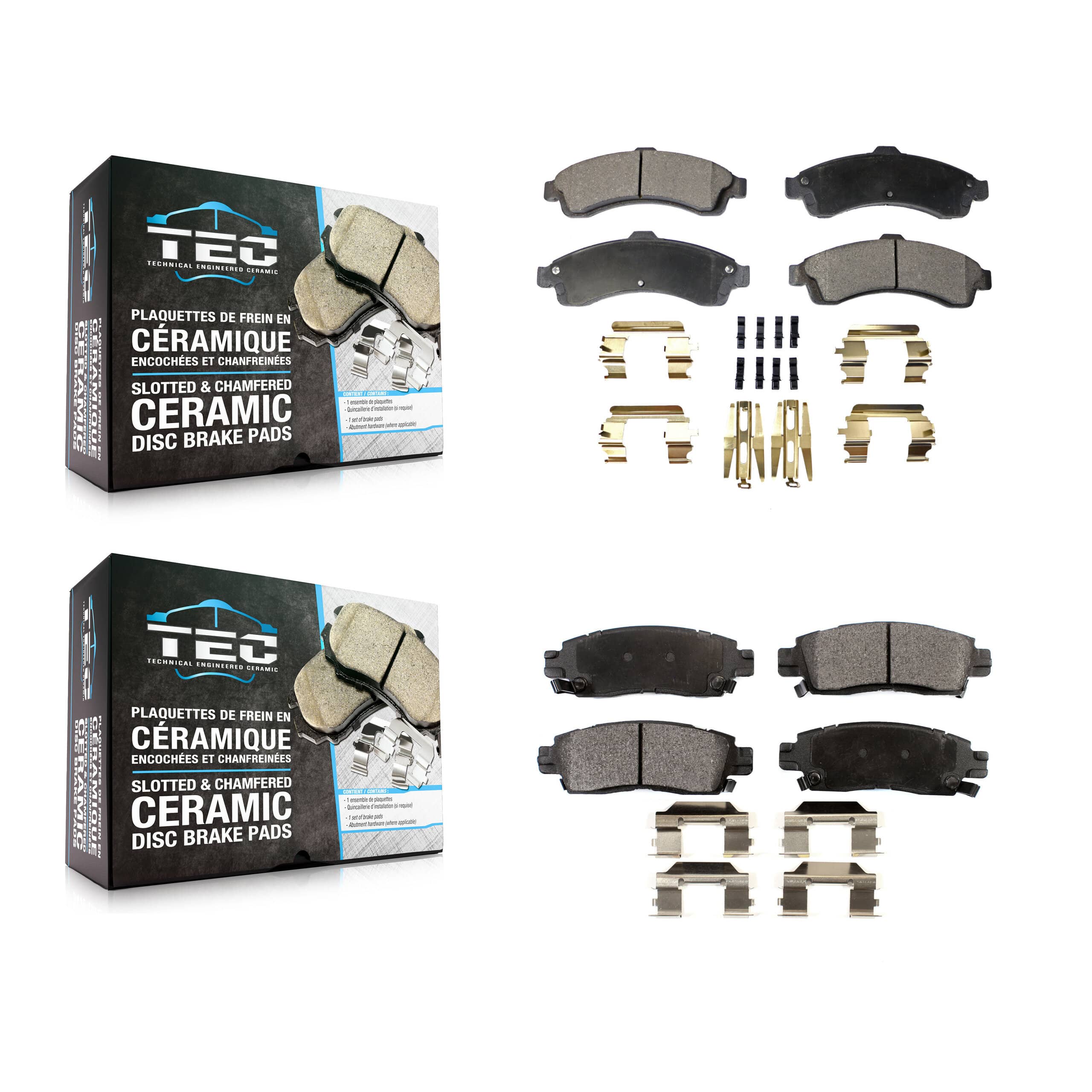 TEC - KTC-100449 - Front and Rear Disc Brake Pad Kits