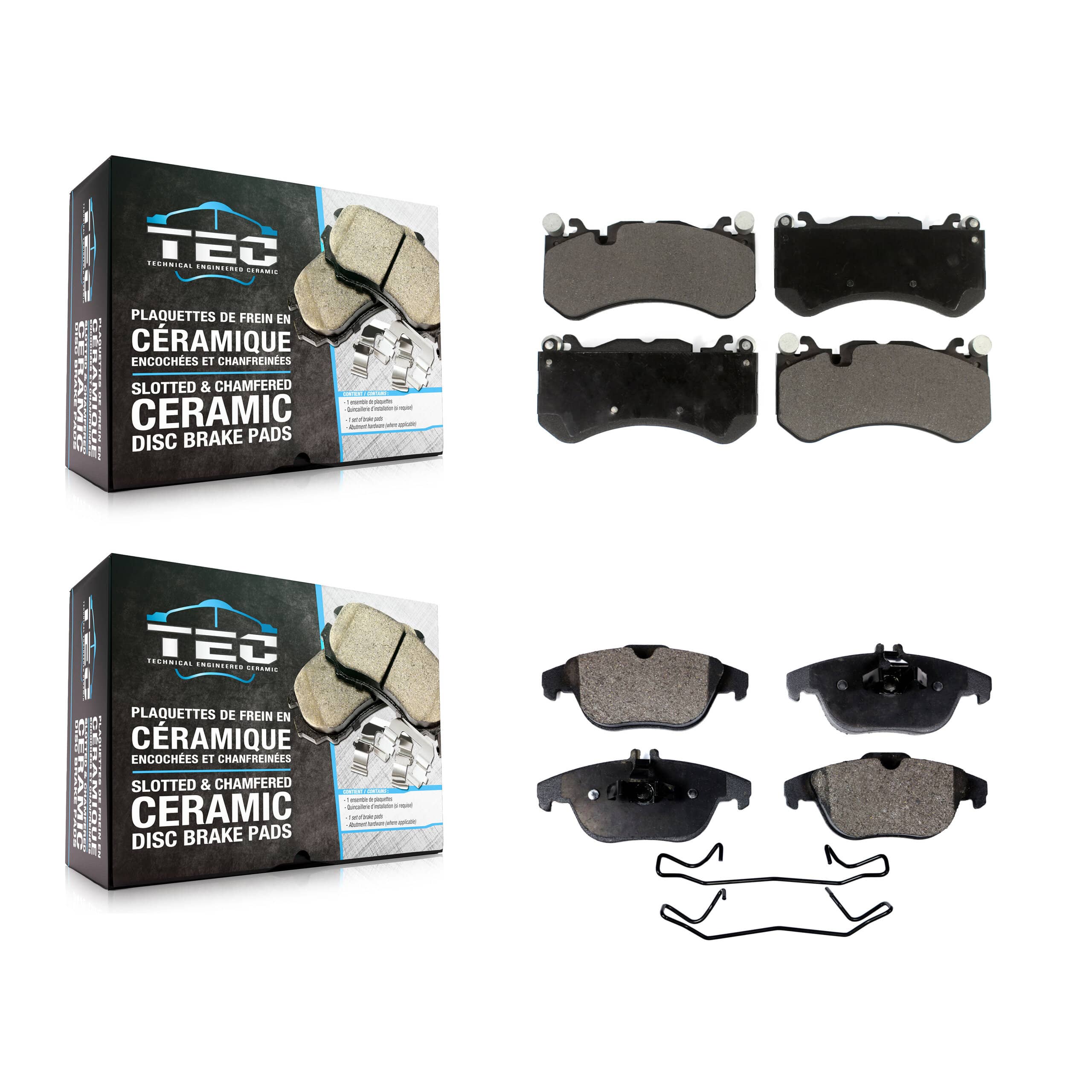 TEC - KTC-100938 - Front and Rear Disc Brake Pad Kits