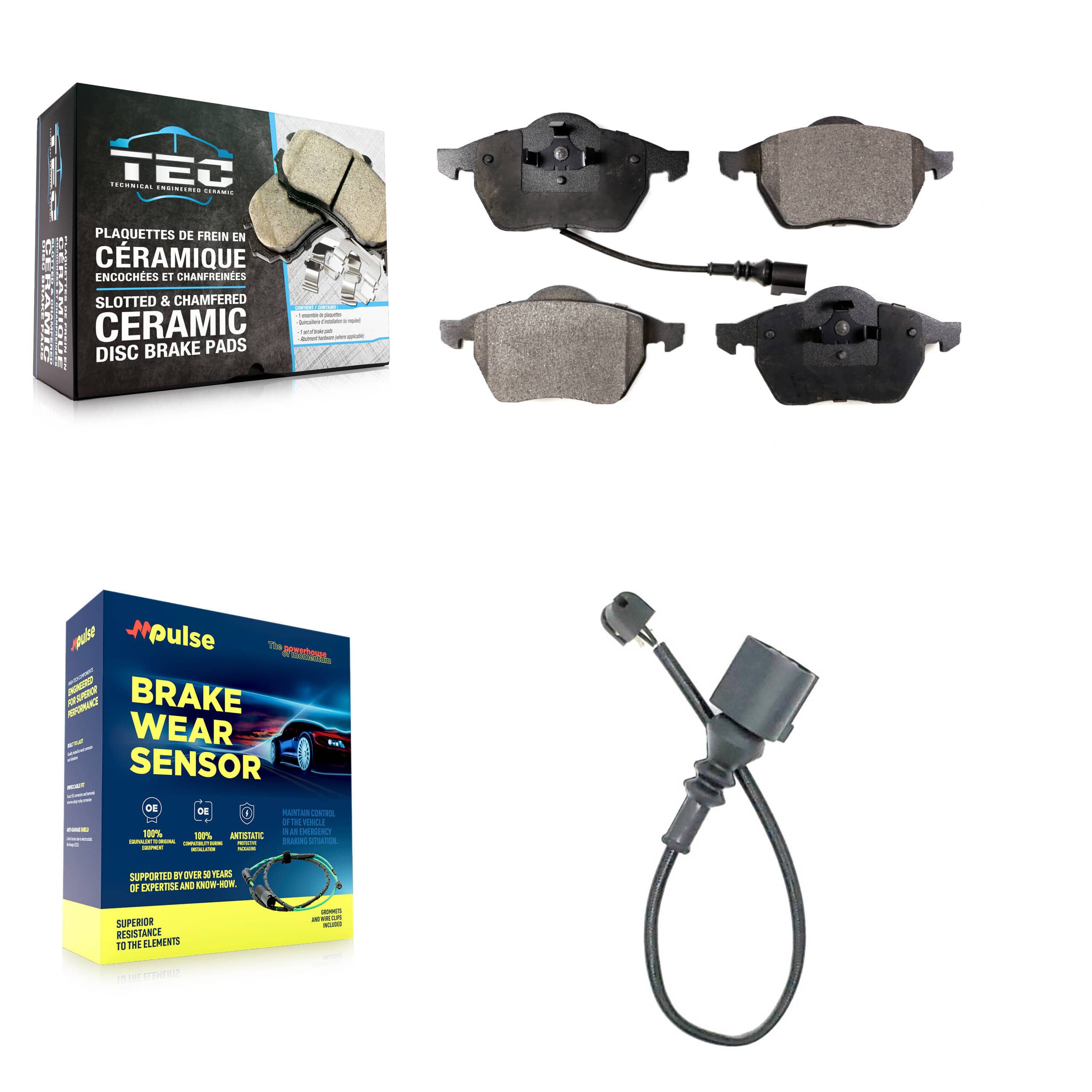 TEC - KTW-100009 - Front Disc Brake Pad Kits